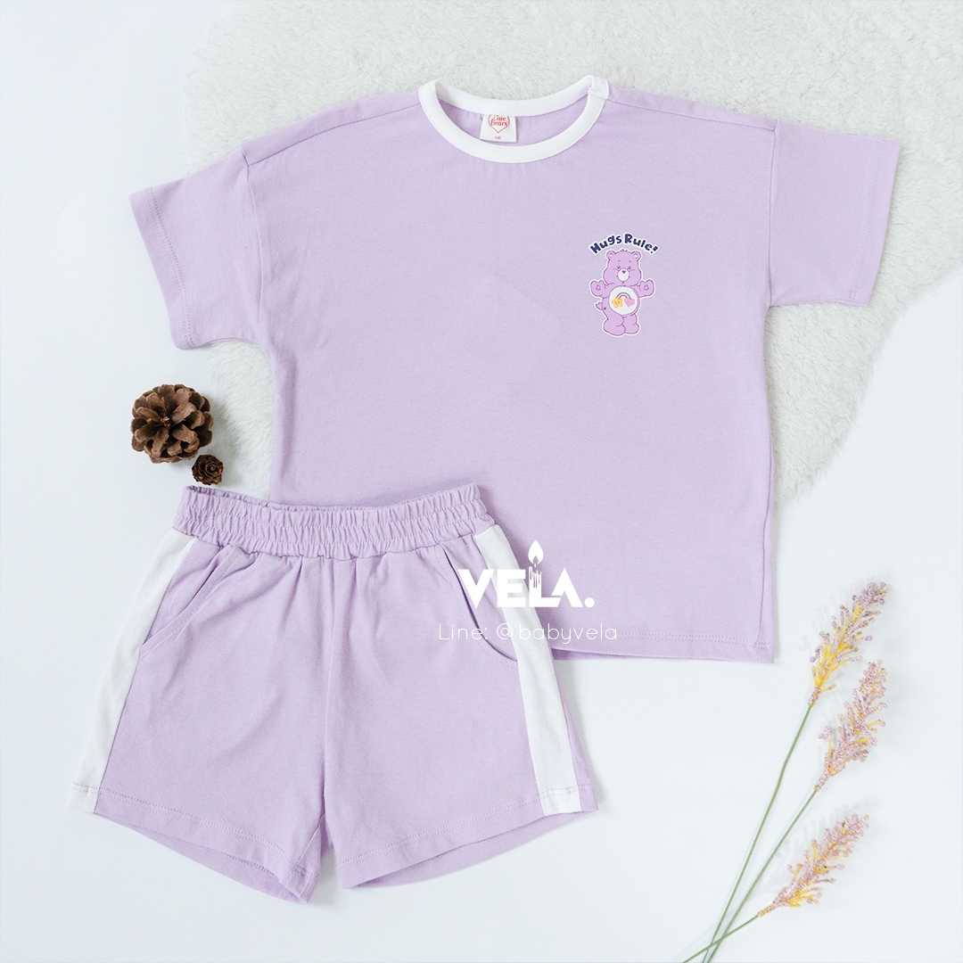 Care bears Hug Care Bears line color matching top and bottom clothes (Purple)