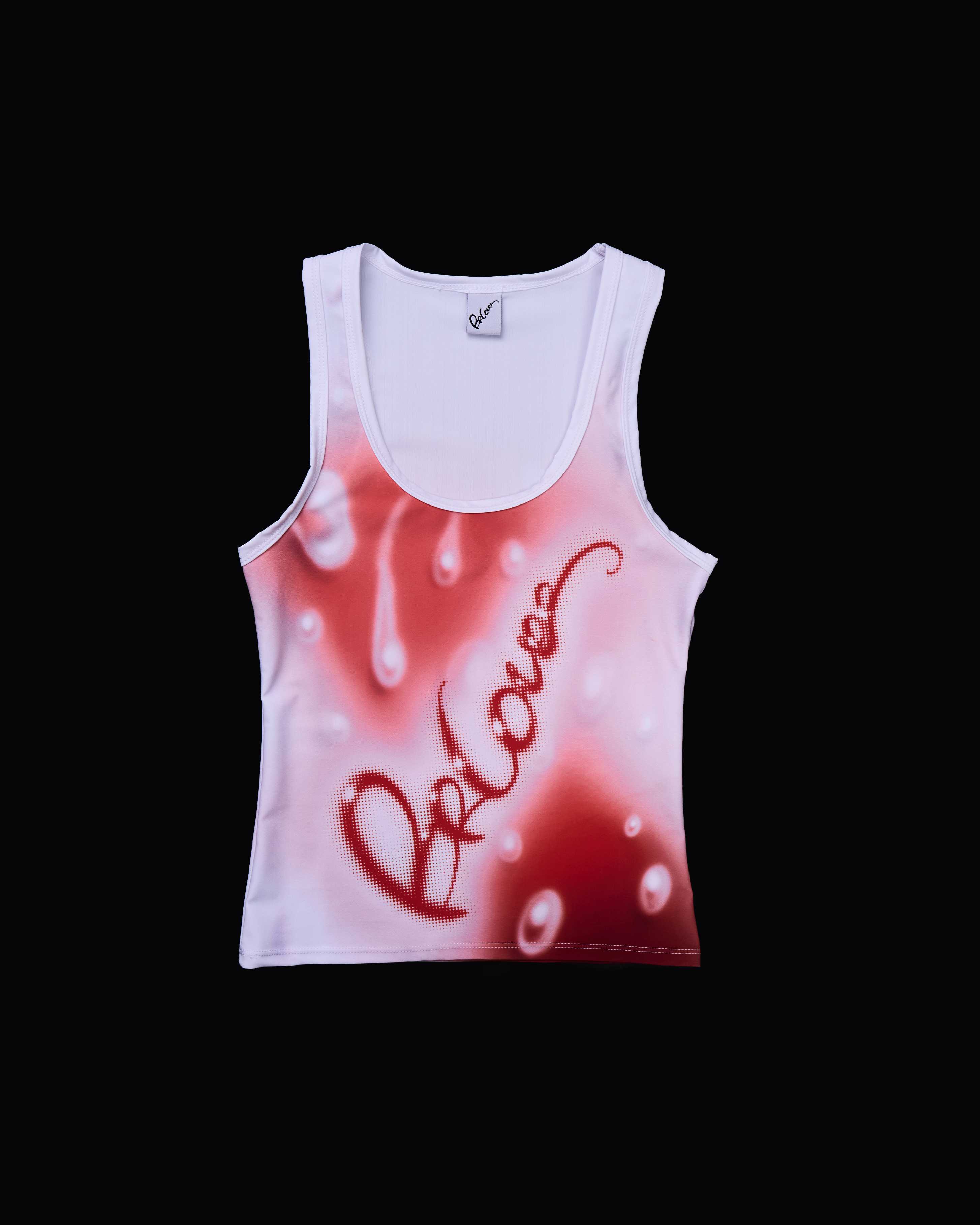 Red Splashy Tank Top