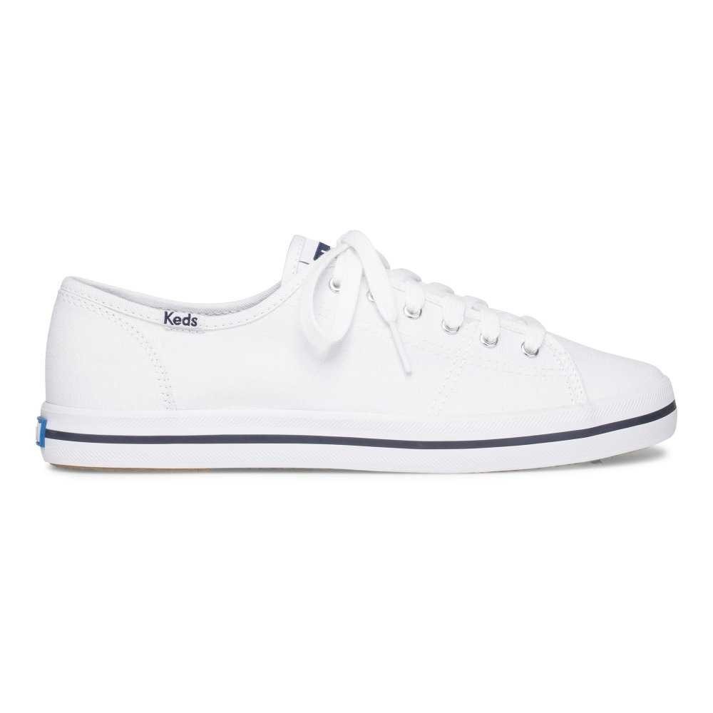 Keds รุ่น Kickstart Seasonal Solids รองเท้าผ้าใบ ผู้หญิง สี White - WF54682