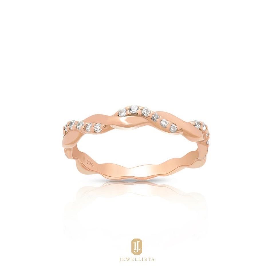 Jewellista แหวน Helena เงินแท้ 925 ประดับพลอย Zirconia