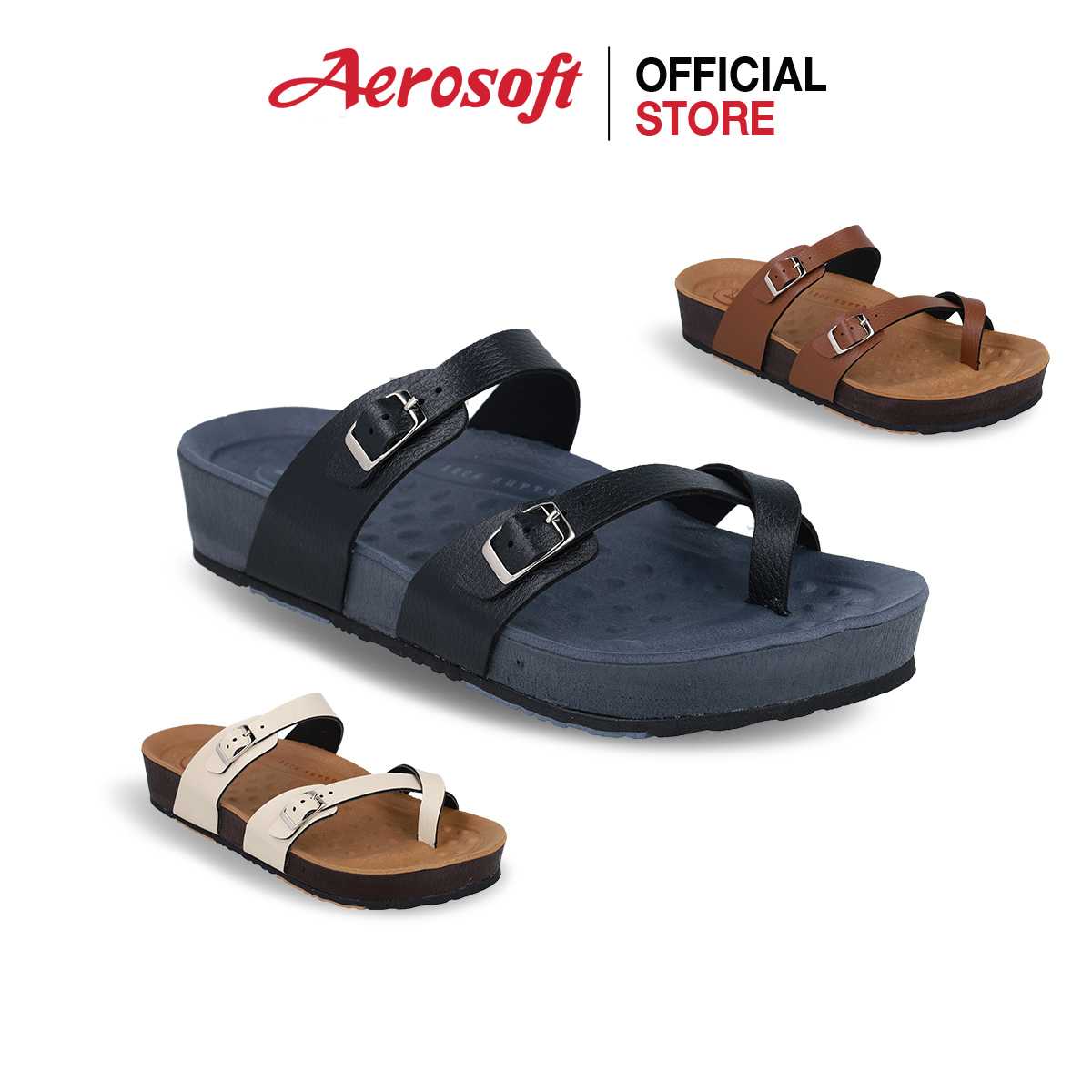 Aerosoft (แอโร่ซอฟ) รองเท้าแตะเพื่อสุขภาพ รุ่น Extra soft A3 (SU6243)