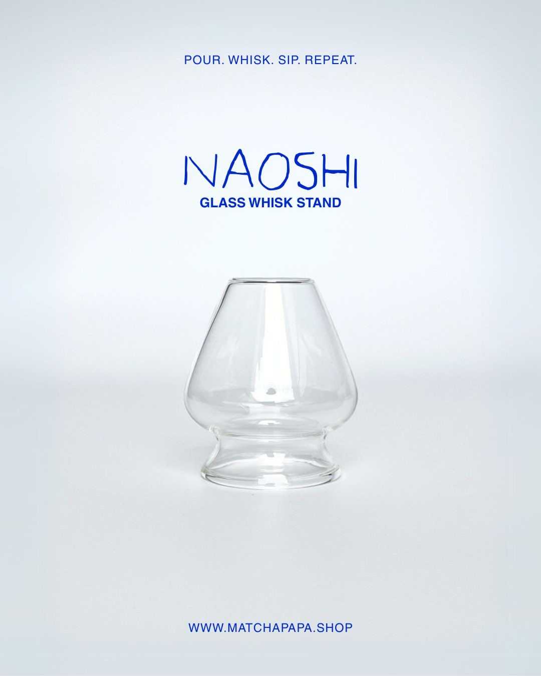 MATCHAPAPA naoshi glass whisk stand