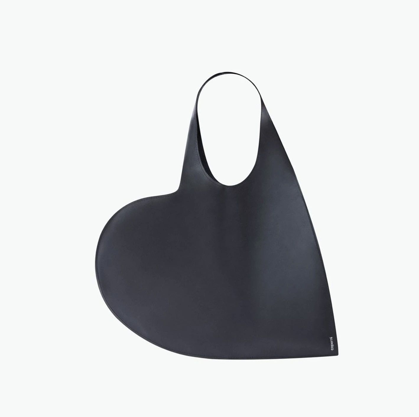 Heart Tote Bag Black