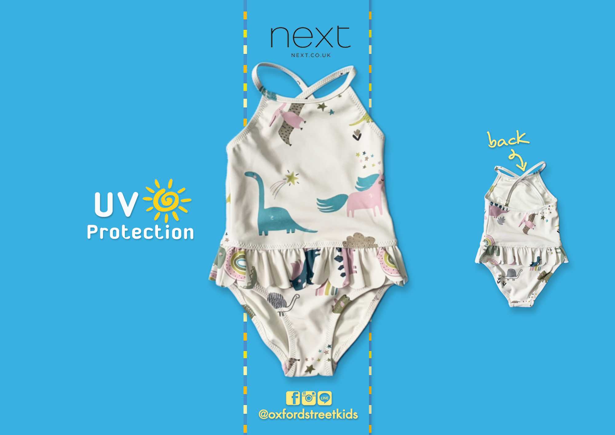 ✅ [9-12M] Next Swimsuit UV Protection ชุดว่ายน้ำเด็ก