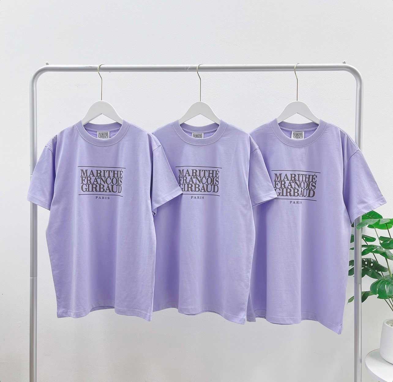 Marithe Classic Logo Tee ( Light Purple)