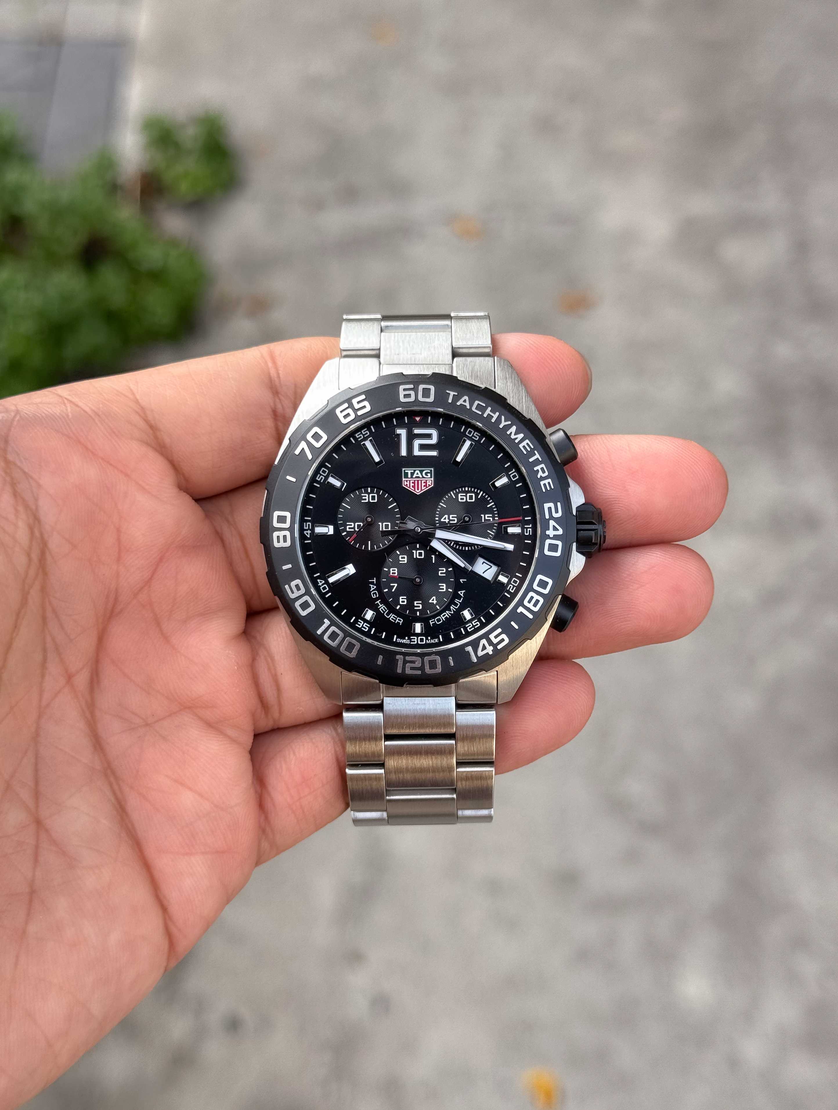 Tag Heuer F1 Chronograph King Size Quartz Black Dial