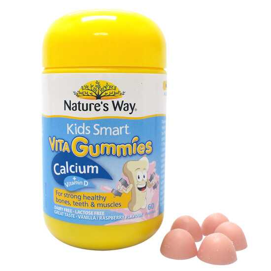Nature's Way Kids Smart Vita Gummies Calcium 60 เม็ด