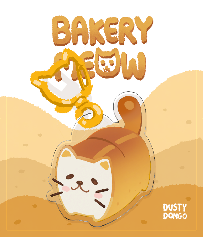 Loaf - acrylic keychain