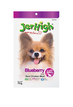 JerHigh Chicken Blueberry  70 กรัมรสไก่และบลูเบอร์รี่