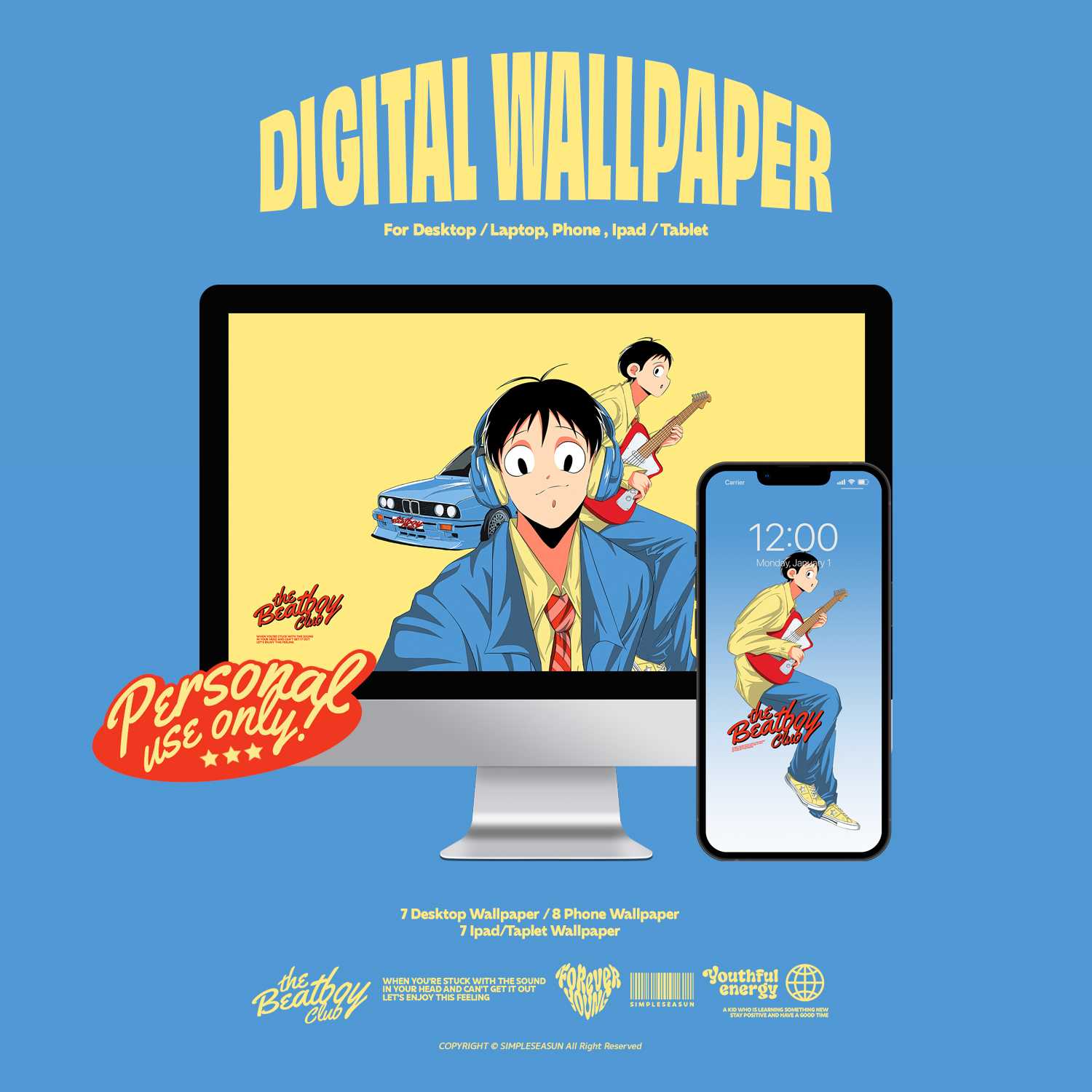 Digital Wallpaper THE BEATBOY CLUB
