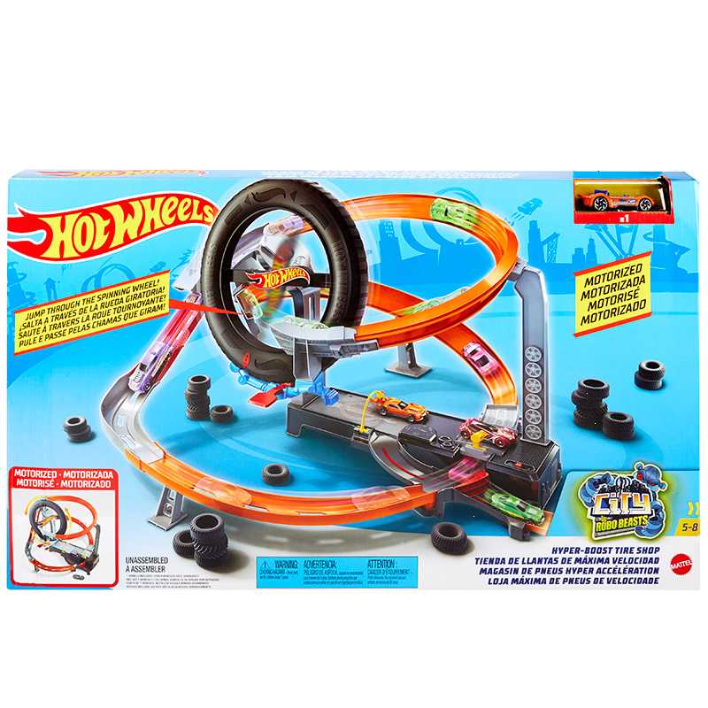 Hot Wheels Hyper-Boost Tire Shop Play Set (GJL16)