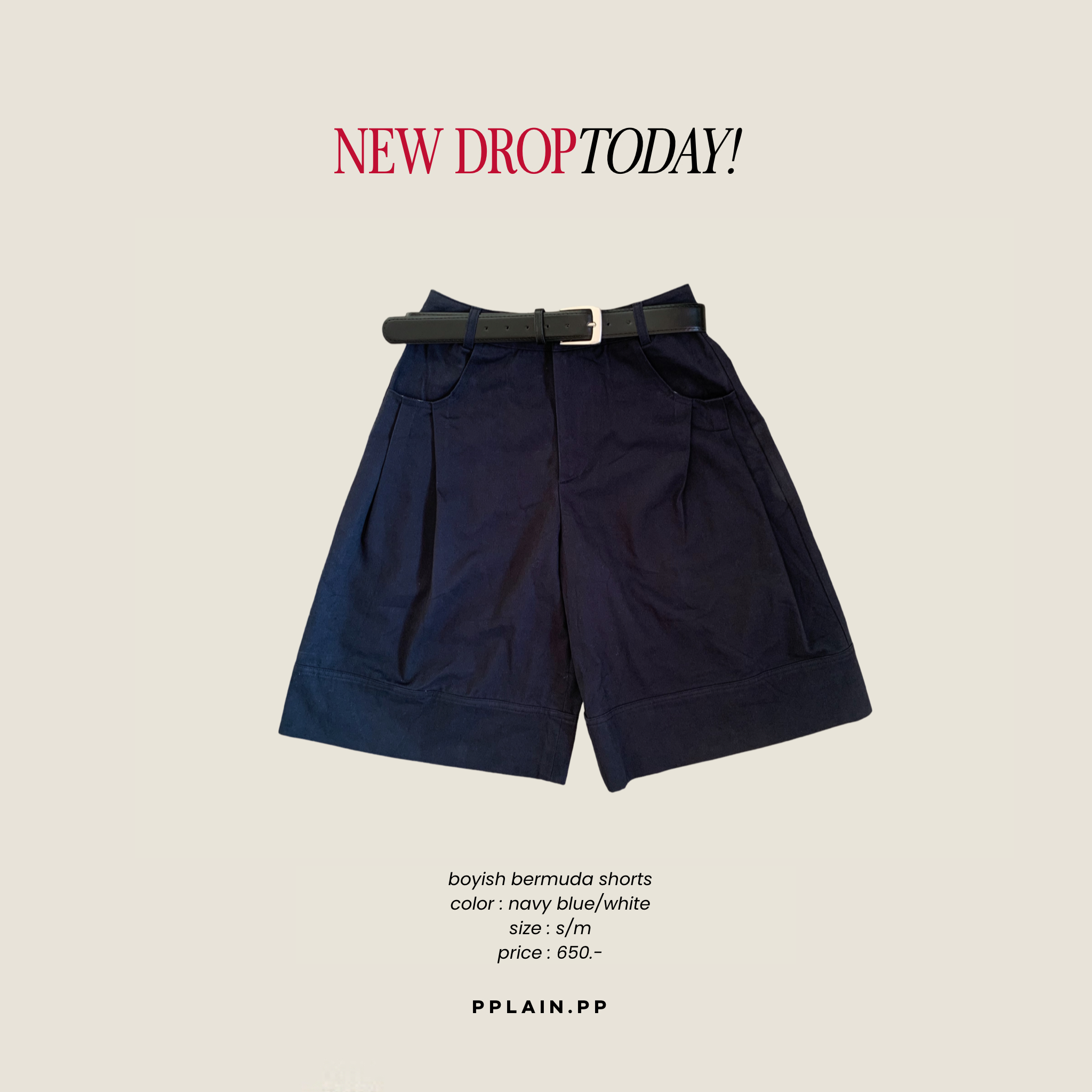 Boyish bermuda shorts