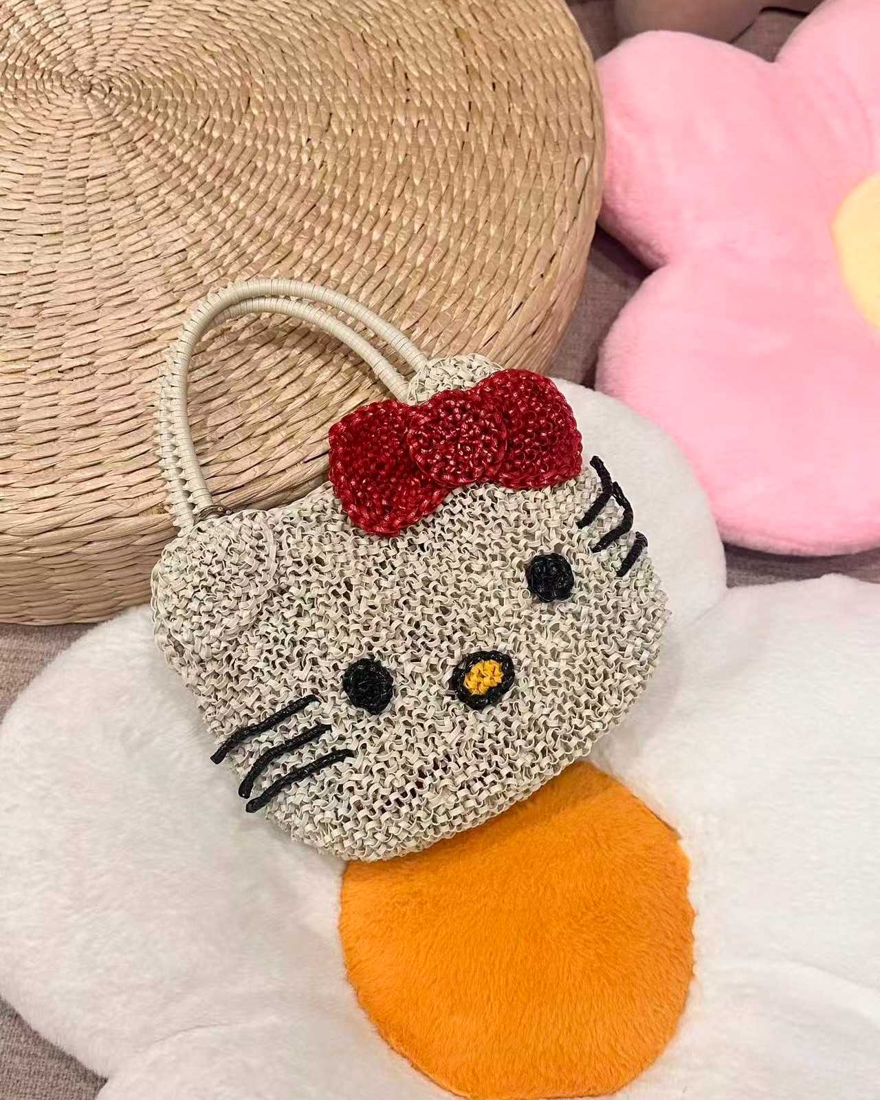 ANTEPRIMA × Hello Kitty Woven Face Shape Bag
