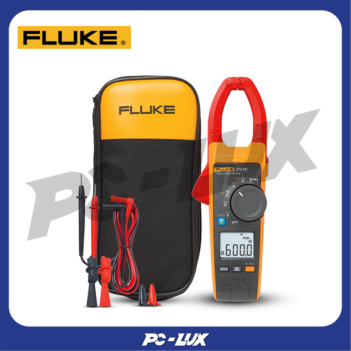 FLUKE แคลมป์มิเตอร์ AC/DC แบบ True-RMS รุ่น 374FC / 375FC