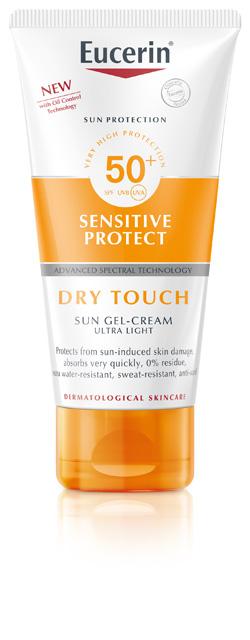 Eucerin SUN BODY SENSITIVE PROTECT DRY TOUCH SPF 50+ PA++++ (200 ml.)