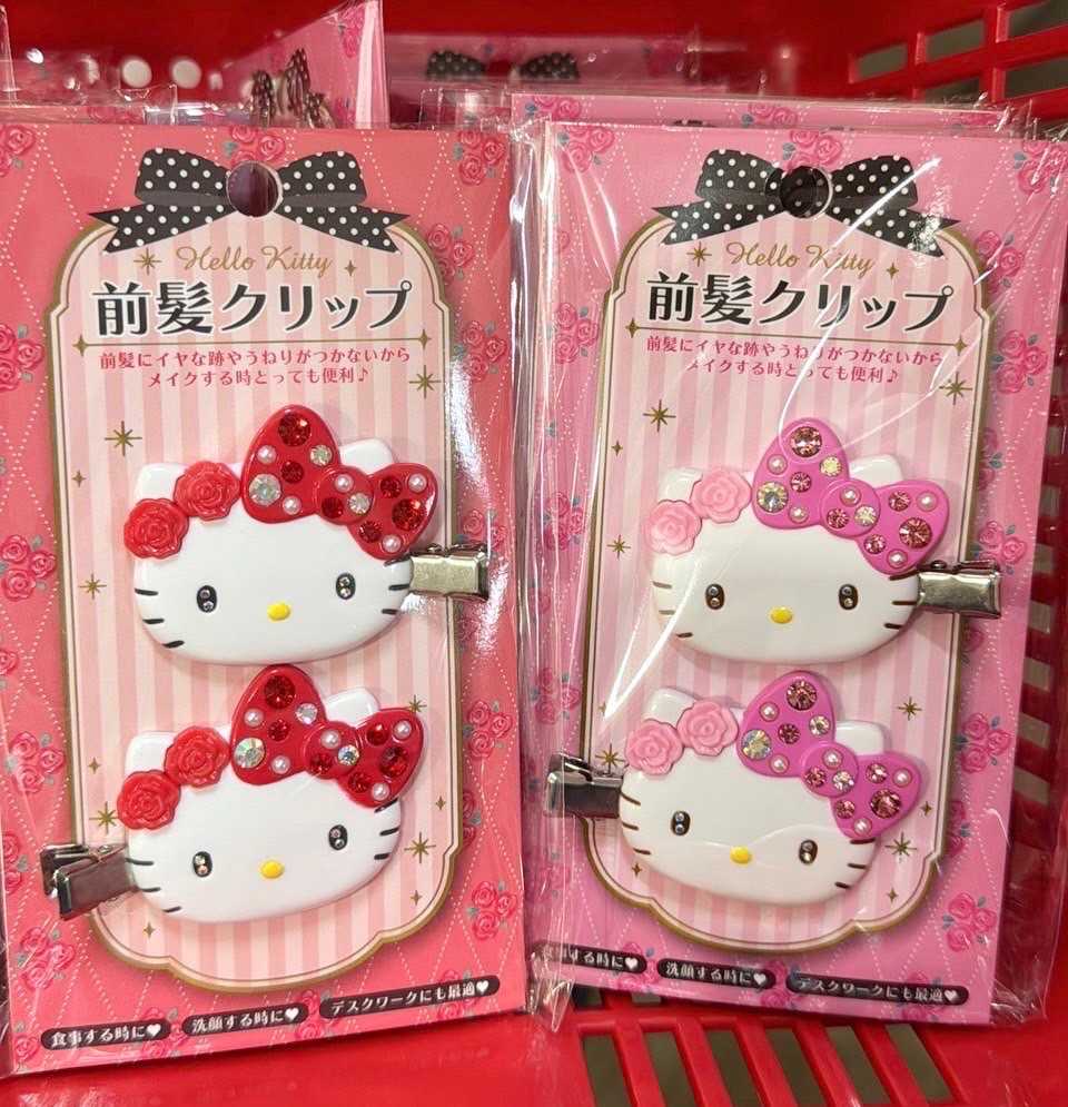 HELLO KITTY HAIR PIN NEW COLLECTION WITH DIAMOND 