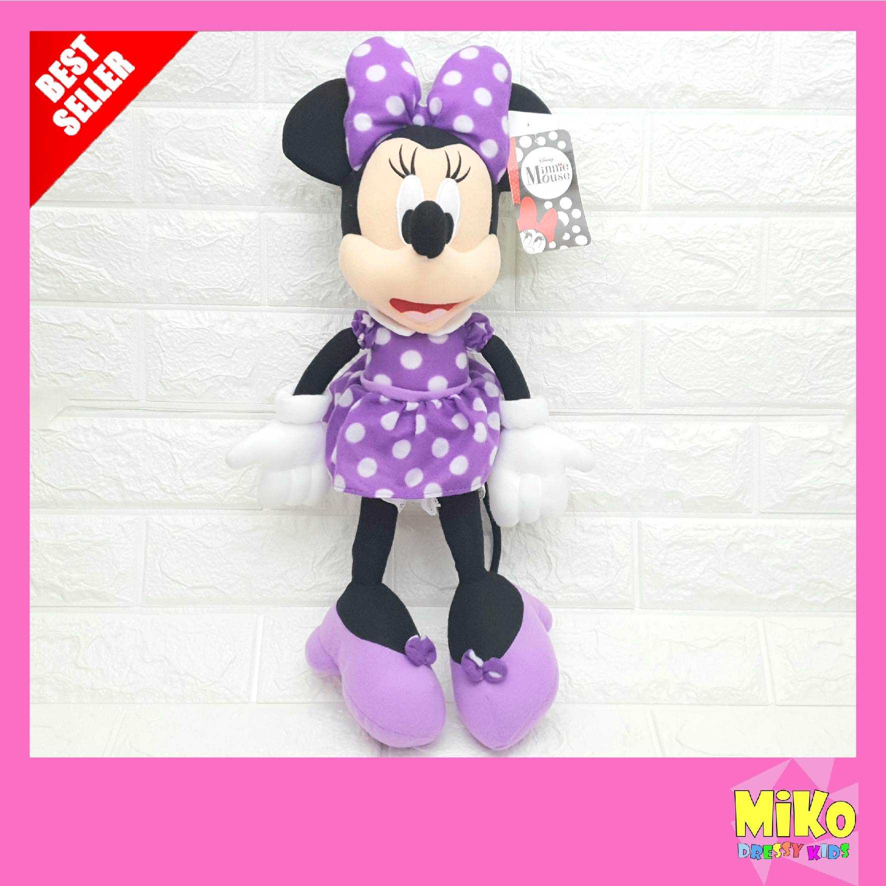 ตุ๊กตา Minnie Mouse รุ่น Happy Day Purple ขนาด 16 นิ้ว ลิขสิทธิ์แท้ งานป้าย มอก.