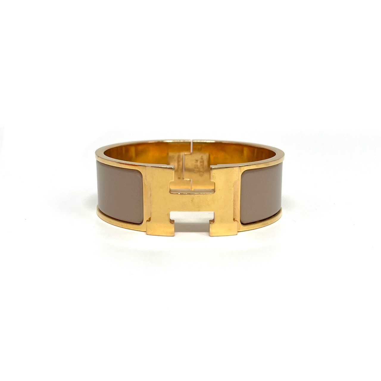 Hermes Clic clac h pm 2cm marron rghw