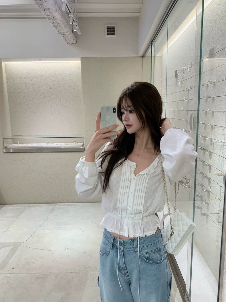 Vegetble Sweet Blouse (🇰🇷 Pre-orde 10-15  วัน) เสื้อเชิ้ต