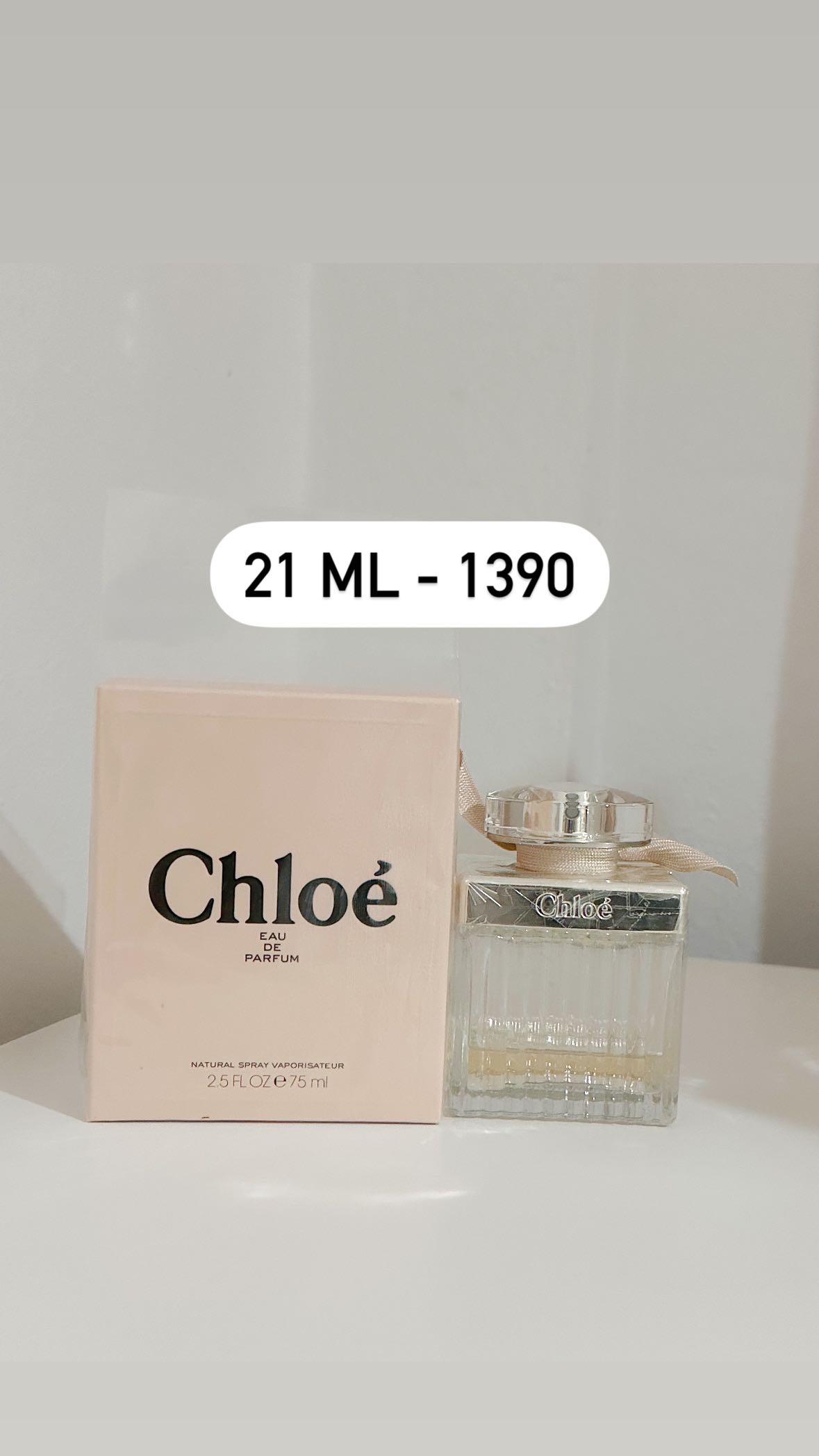 (1) น้ำหอมติดขวด Chloe EDP โบว์ครีม เหลือ 21 ml