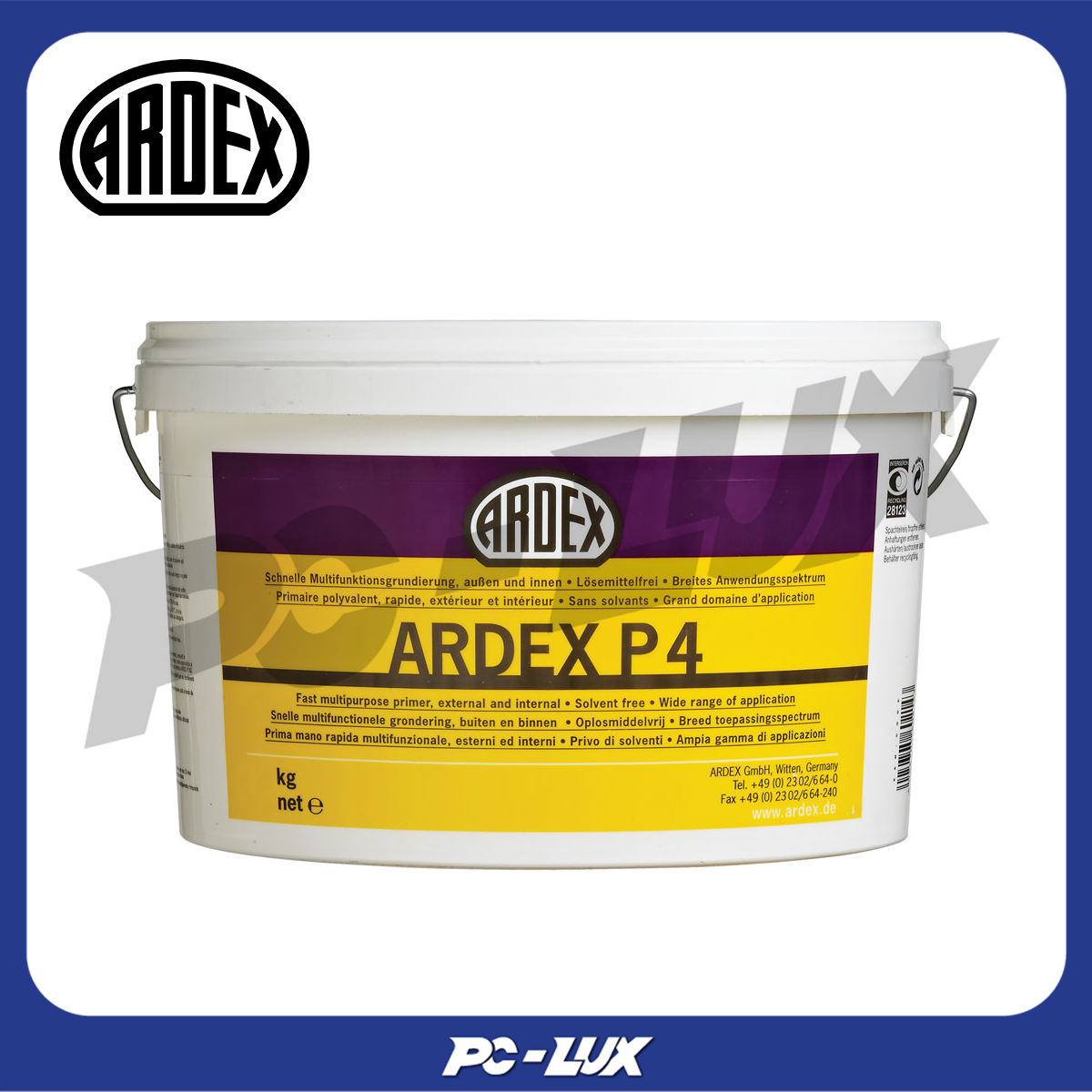 ARDEX P 4 น้ำยารองพื้นแบบพร้อมใช้สูตรแห้งไว 12 ลิตร