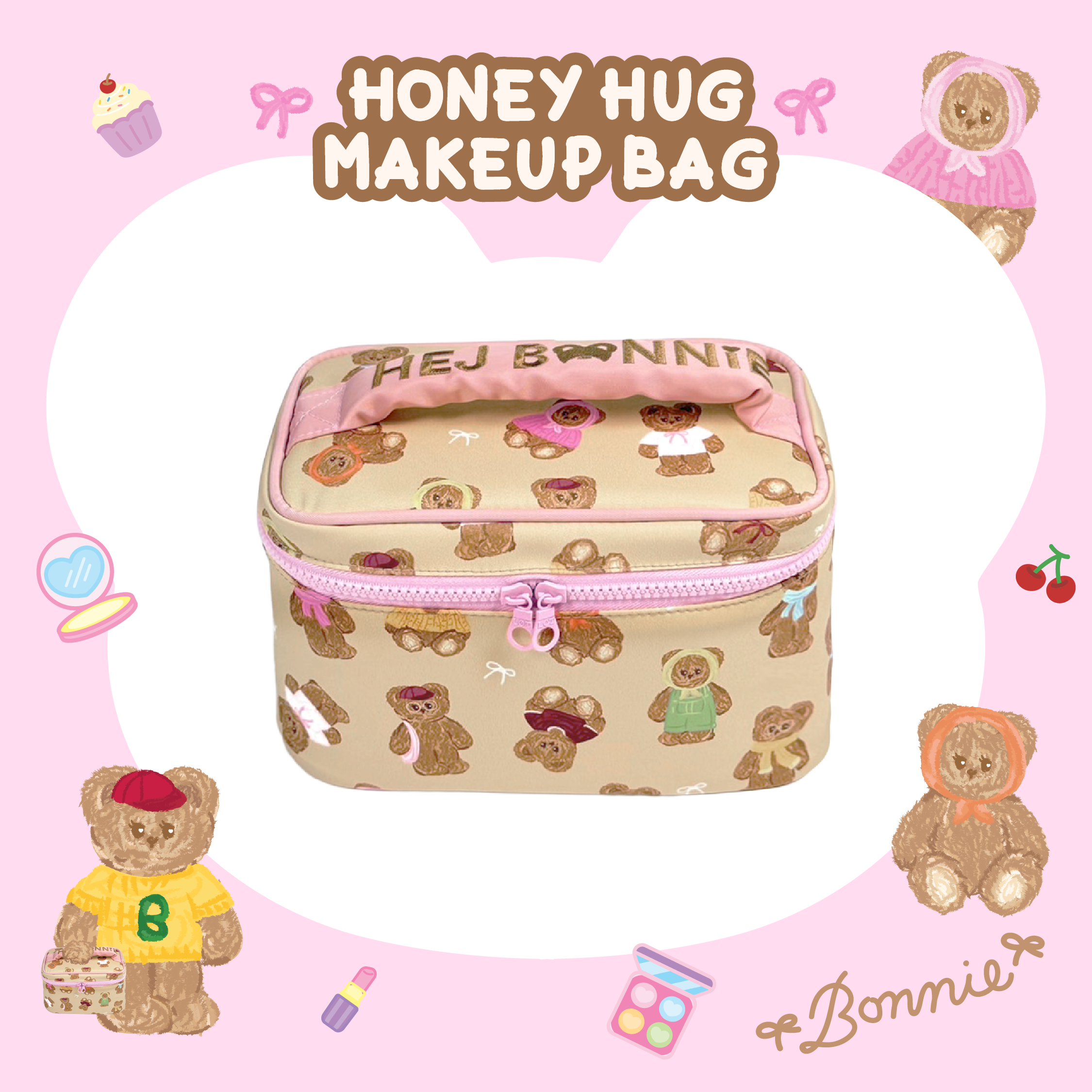 Honey Hug Make up Bag | Hej Bonnie Official