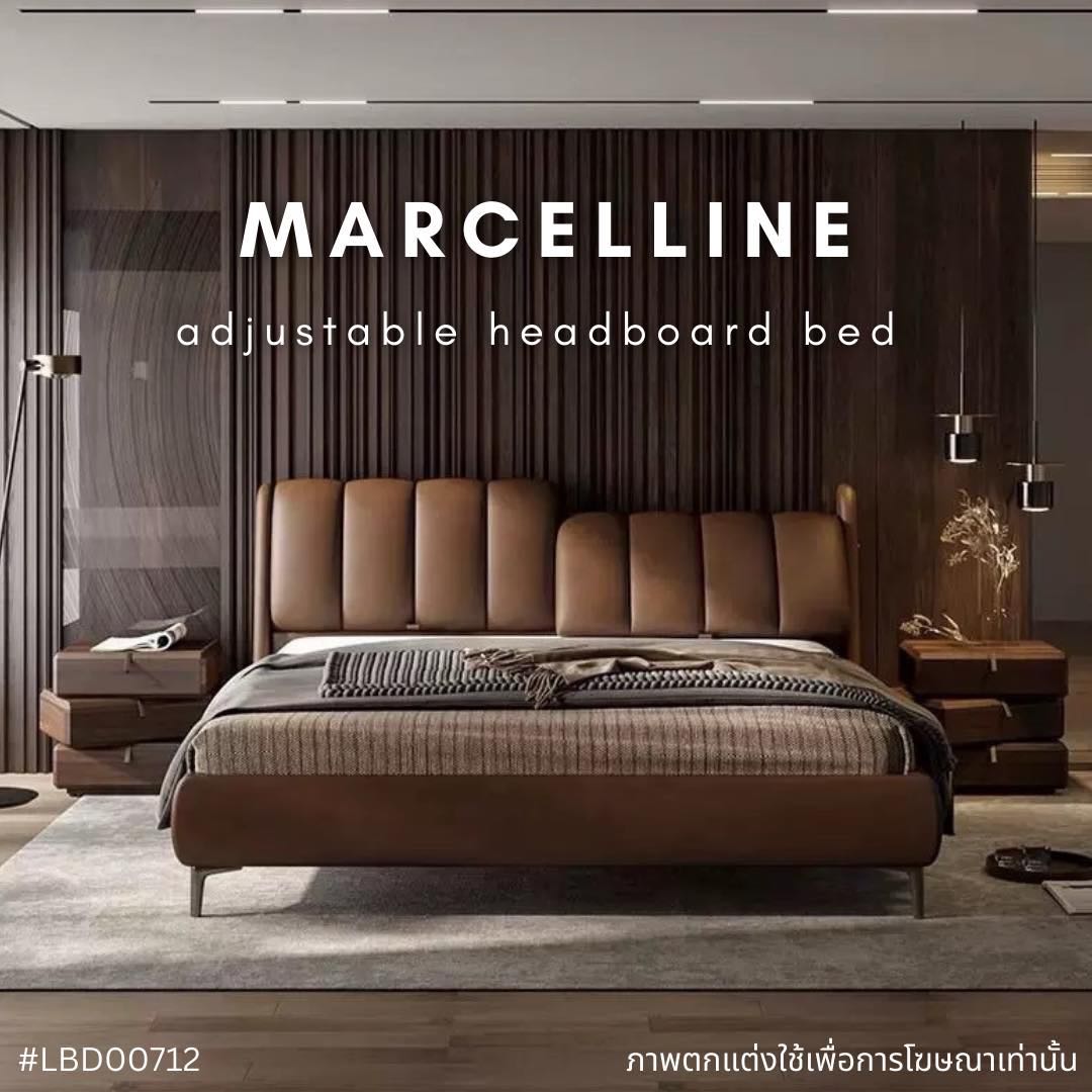 MARCELLINE adjustable headboard bed