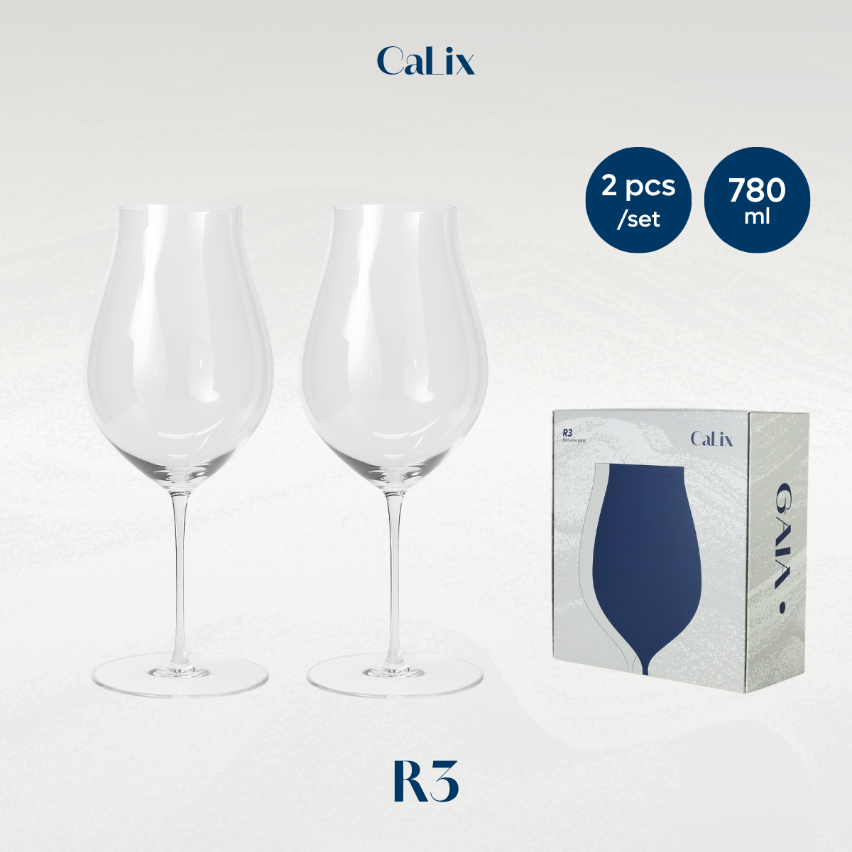CaLix แก้วไวน์แดงทรงทิวลิป R3 Tulip Red Wine Glass • GAIA Collection (set of 2)