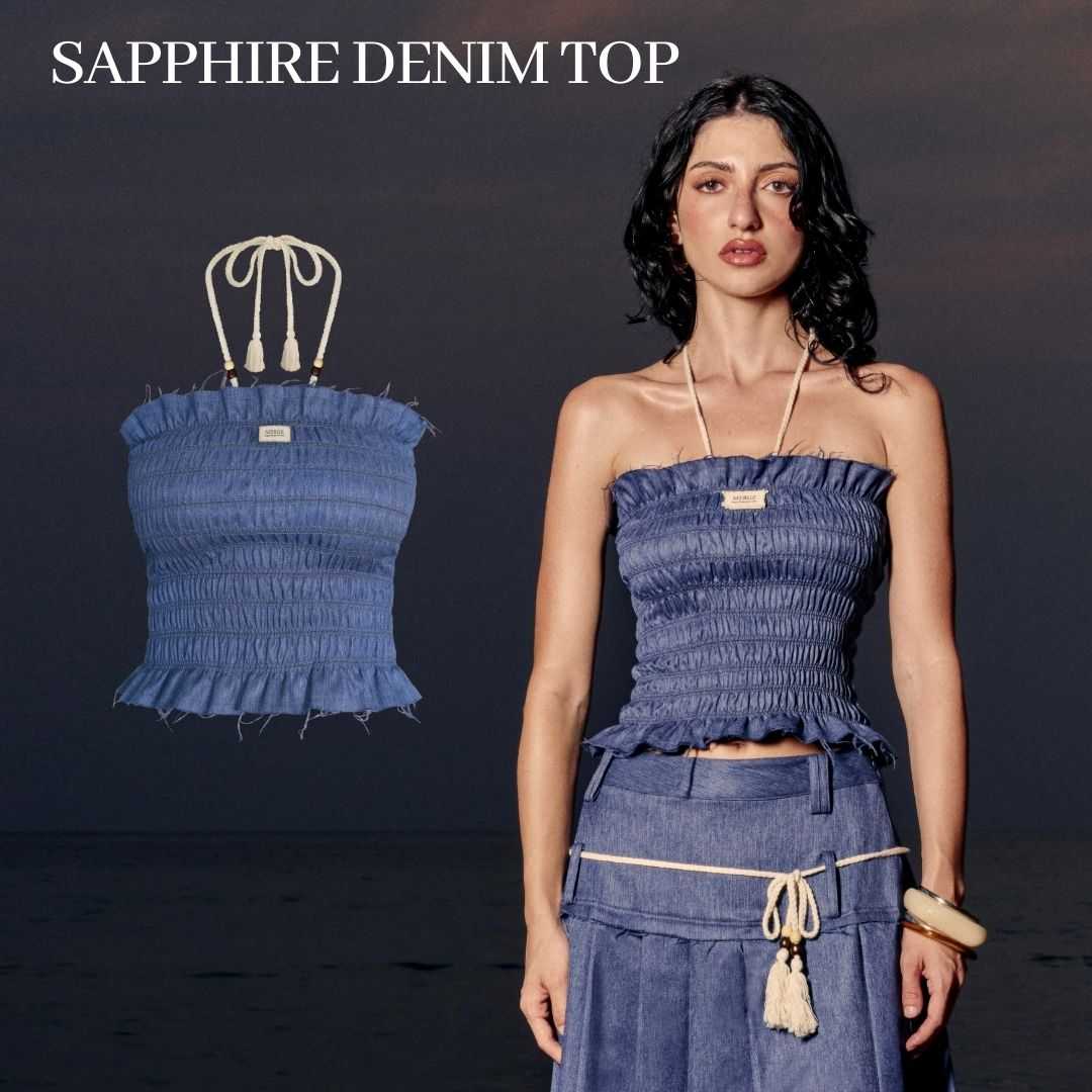 Merge Official - Sapphire Denim Top (พร้อมส่ง)