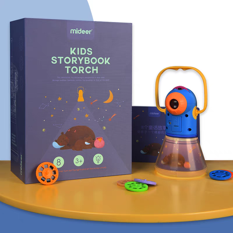 🪅Mideer KIDS STORYBOOK TORCH โคมไฟฉายพร้อมนิทาน 12 เรื่อง   !1พร้อมส่ง!!