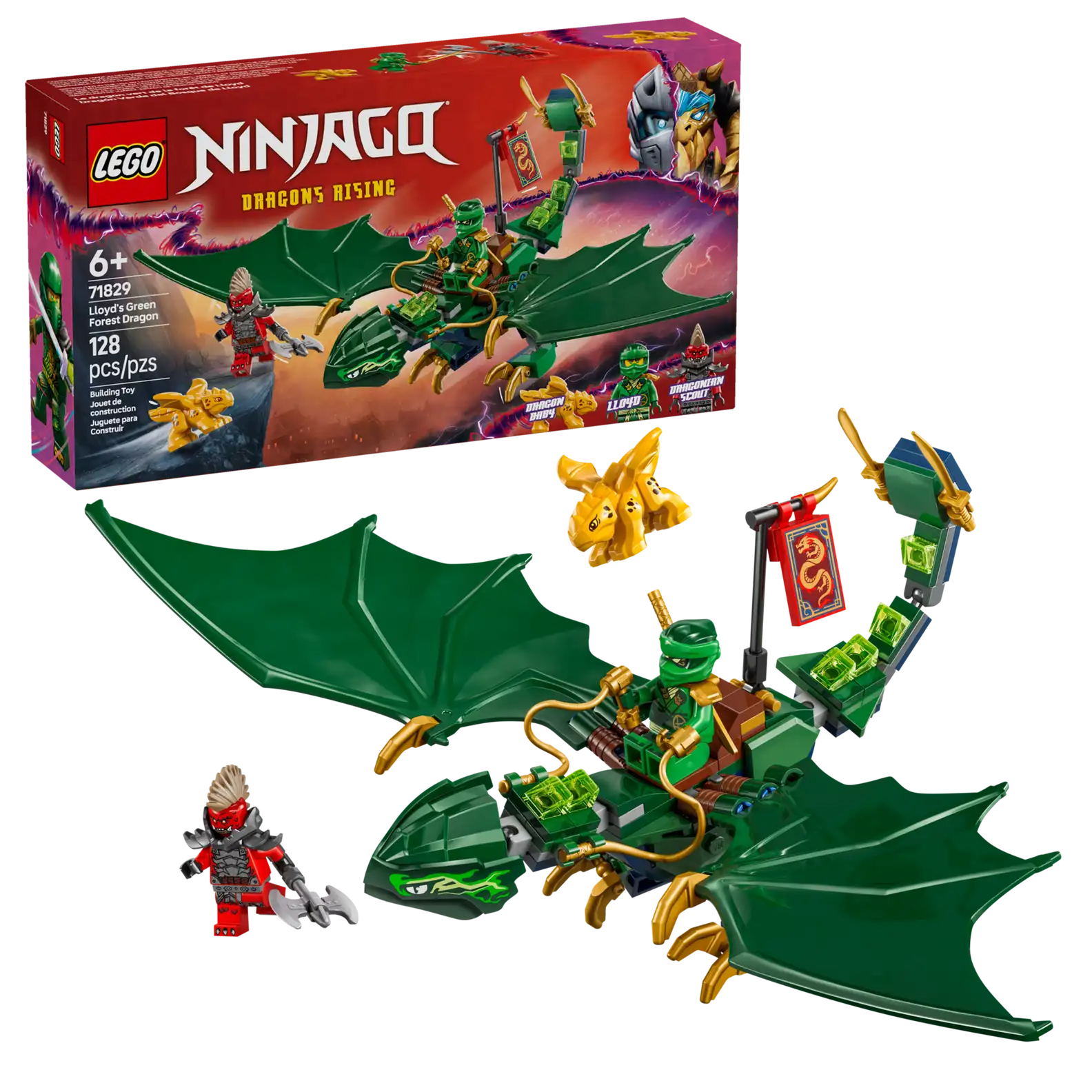 LEGO 71829 Lloyd's Green Forest Dragon (สินค้าซื้อแล้วไม่รับเปลี่ยนคืน)