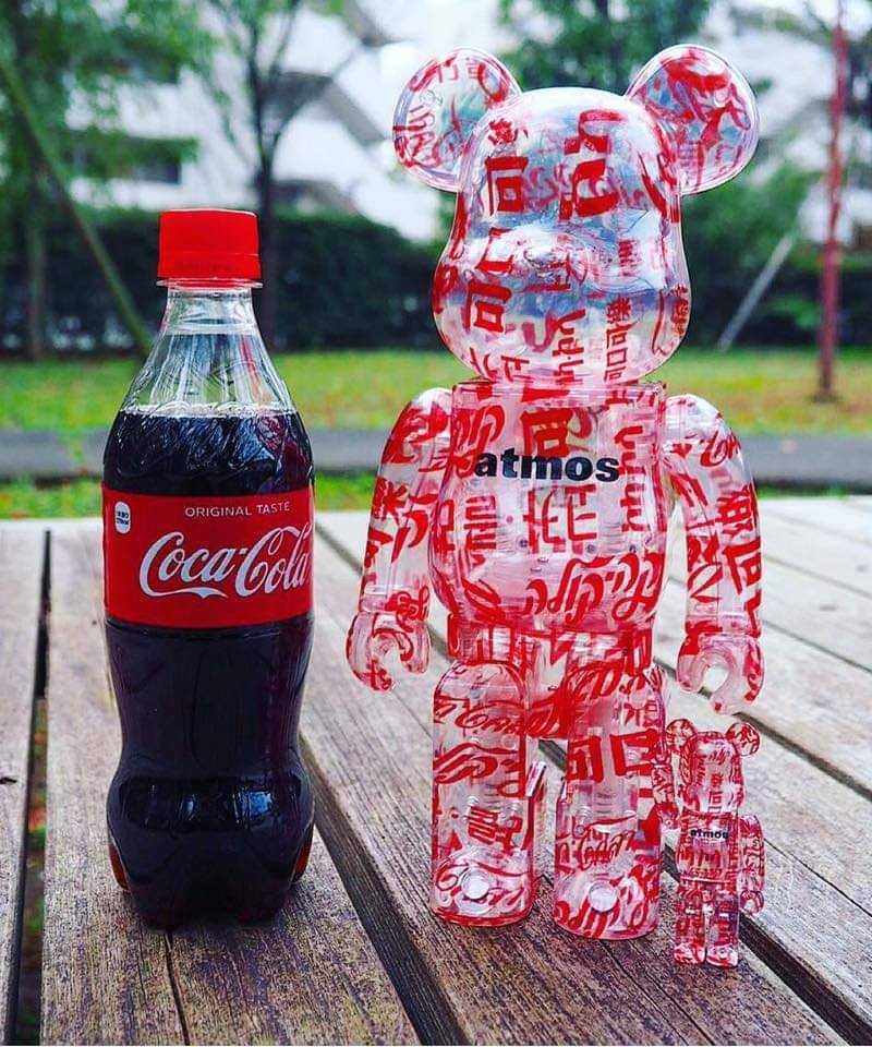 Be@rbrick atmos x Coca-cola 100%+400%