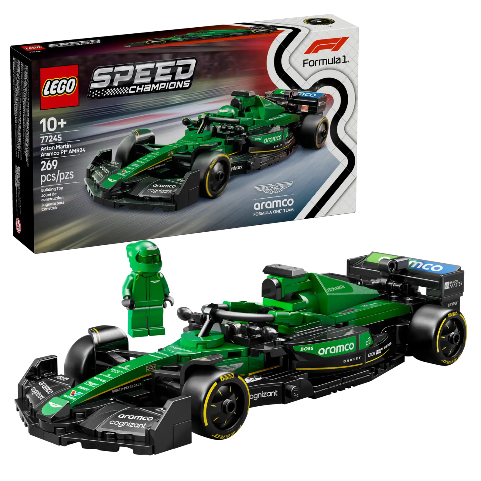 LEGO 77245 Aston Martin Aramco F1® AMR2..(สินค้าซื้อแล้วไม่รับเปลี่ยนคืน)