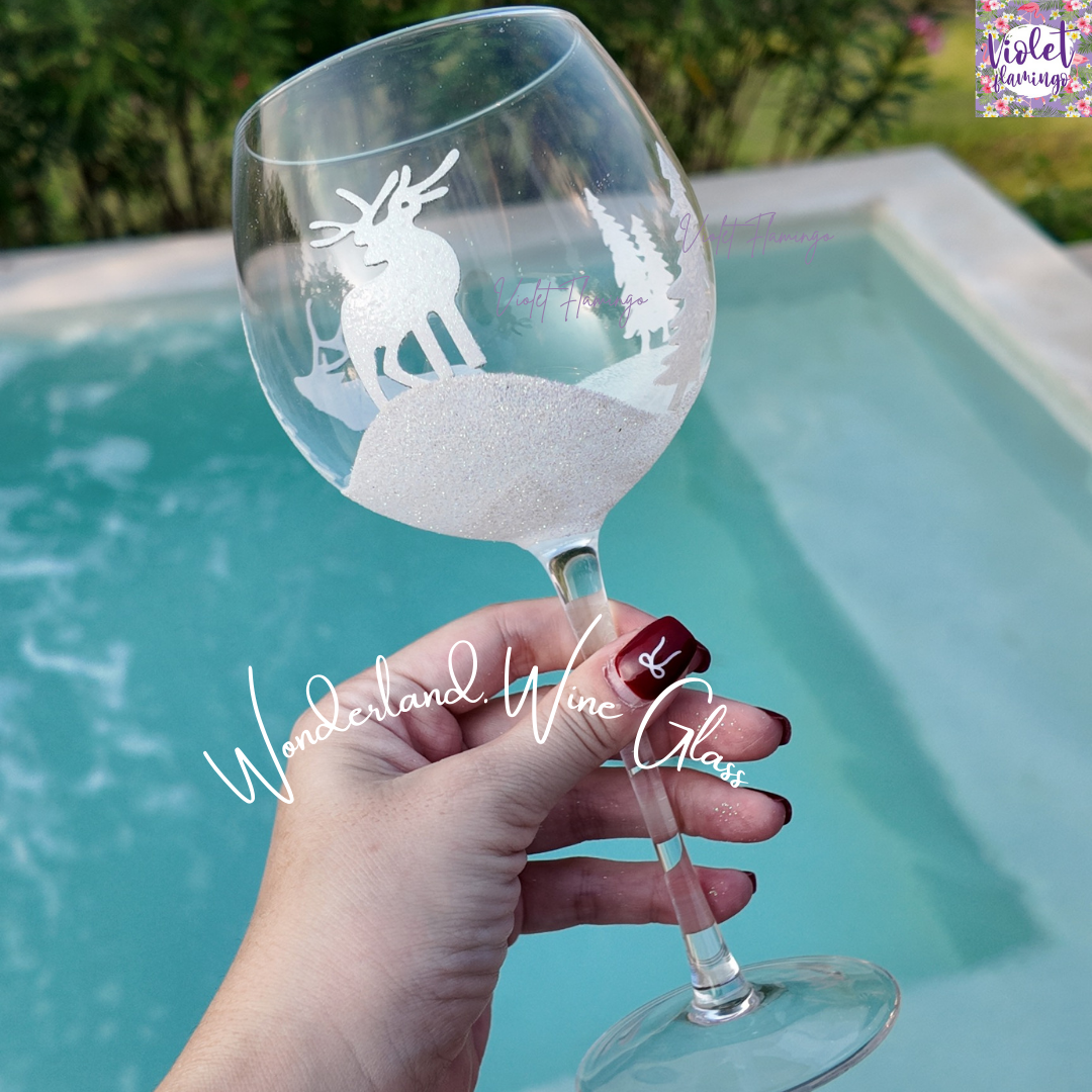 Wonderland Wine Glass