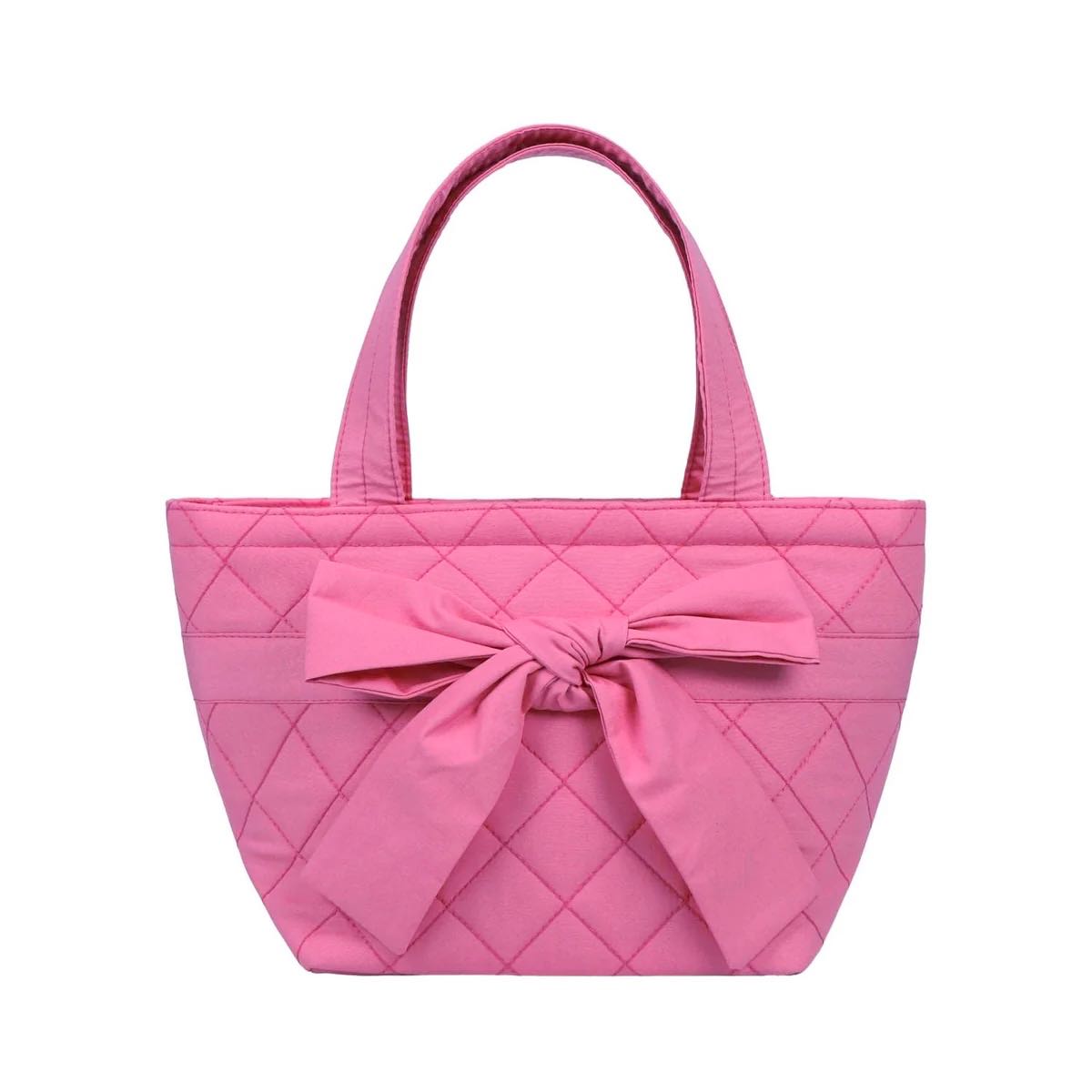 กระเป๋าถือ แบรนด์นารายา แต่งโบว์ สีชมพู NaRaYa Be Simple Handbag S