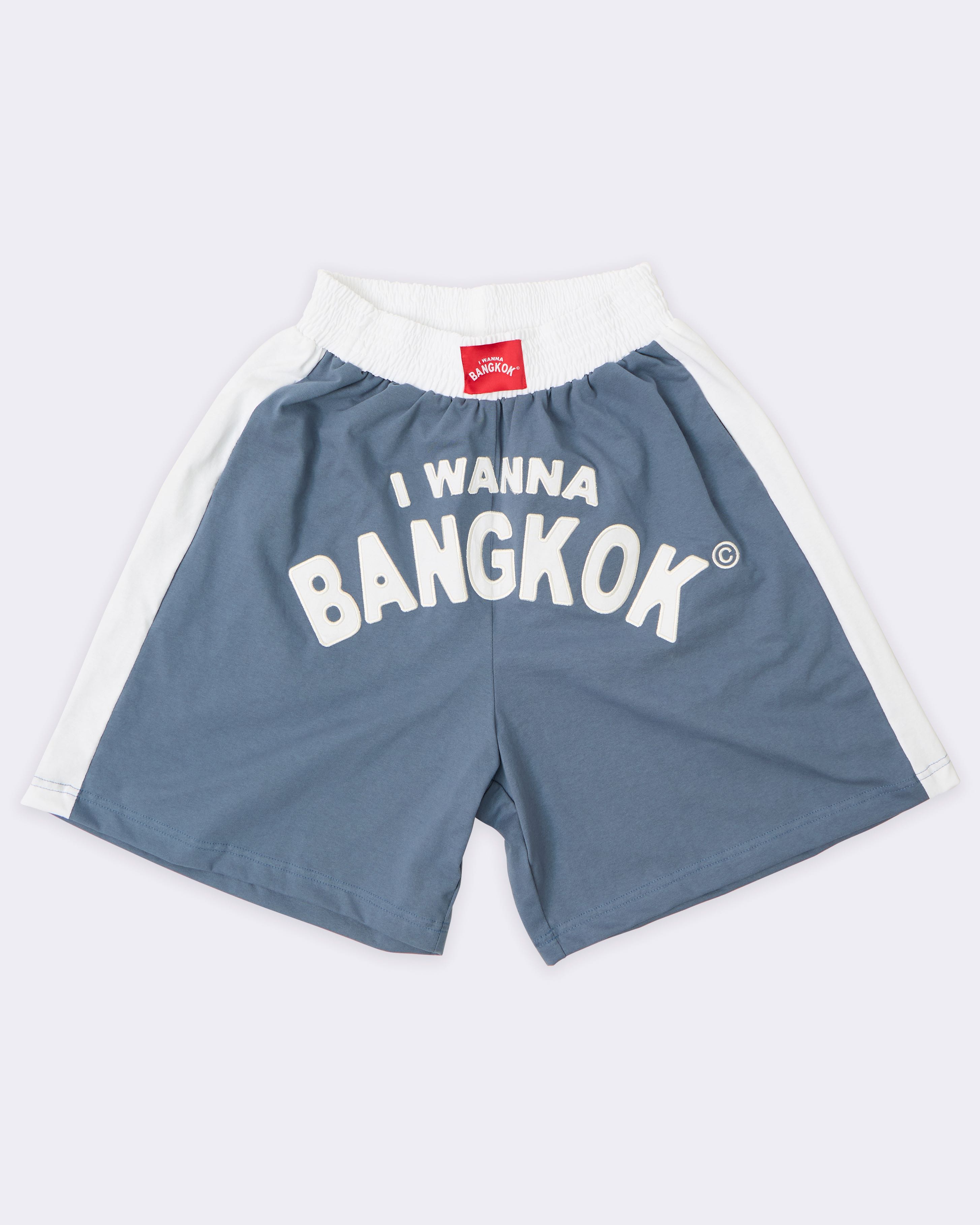 Ash Blue Boxing Shorts (พร้อมส่ง)