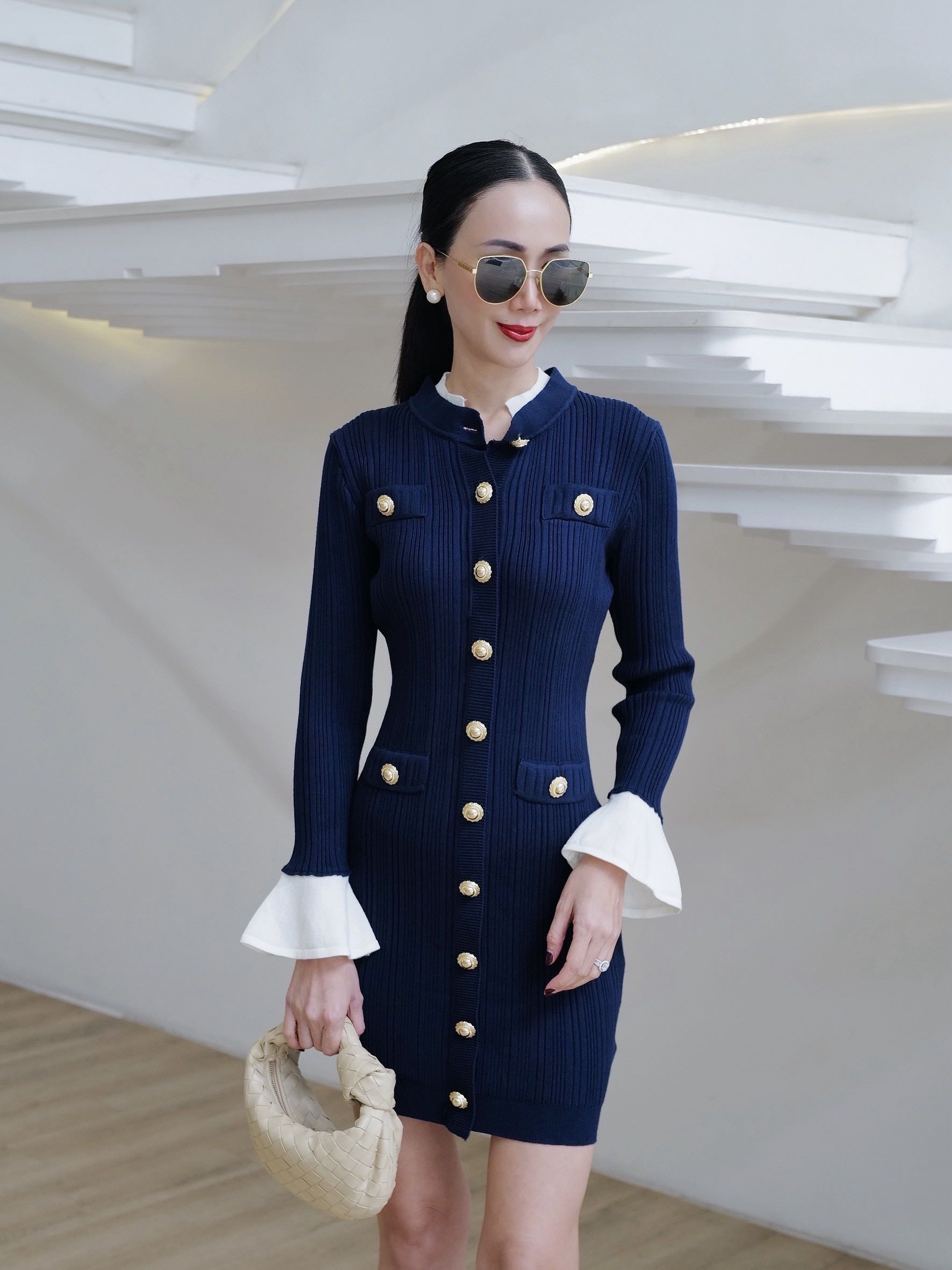 (Pre-order)NAVY DRESS KNIT 