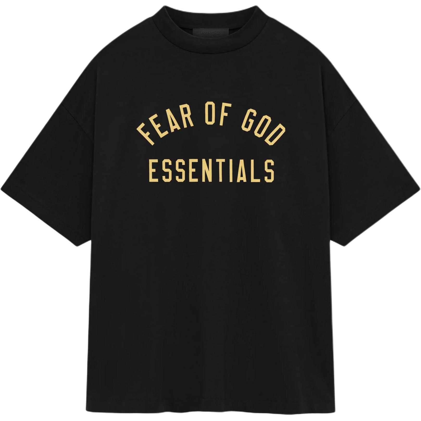 Fear Of God Essentials Jersey Crewneck Tee BLACK