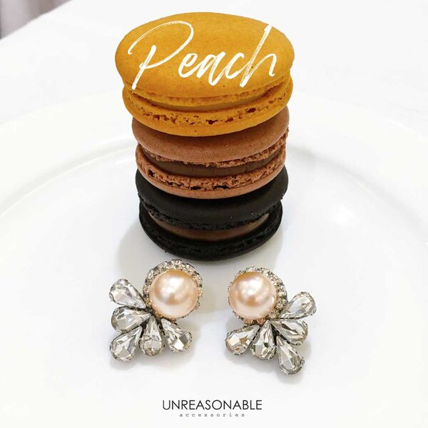 ต่างหูมุก ต่างหูคลิป ต่างหูก้านเงินแท้ น้ำหนักเบา สวยใส่สบาย UA0464-02 Unreasonable Accessories