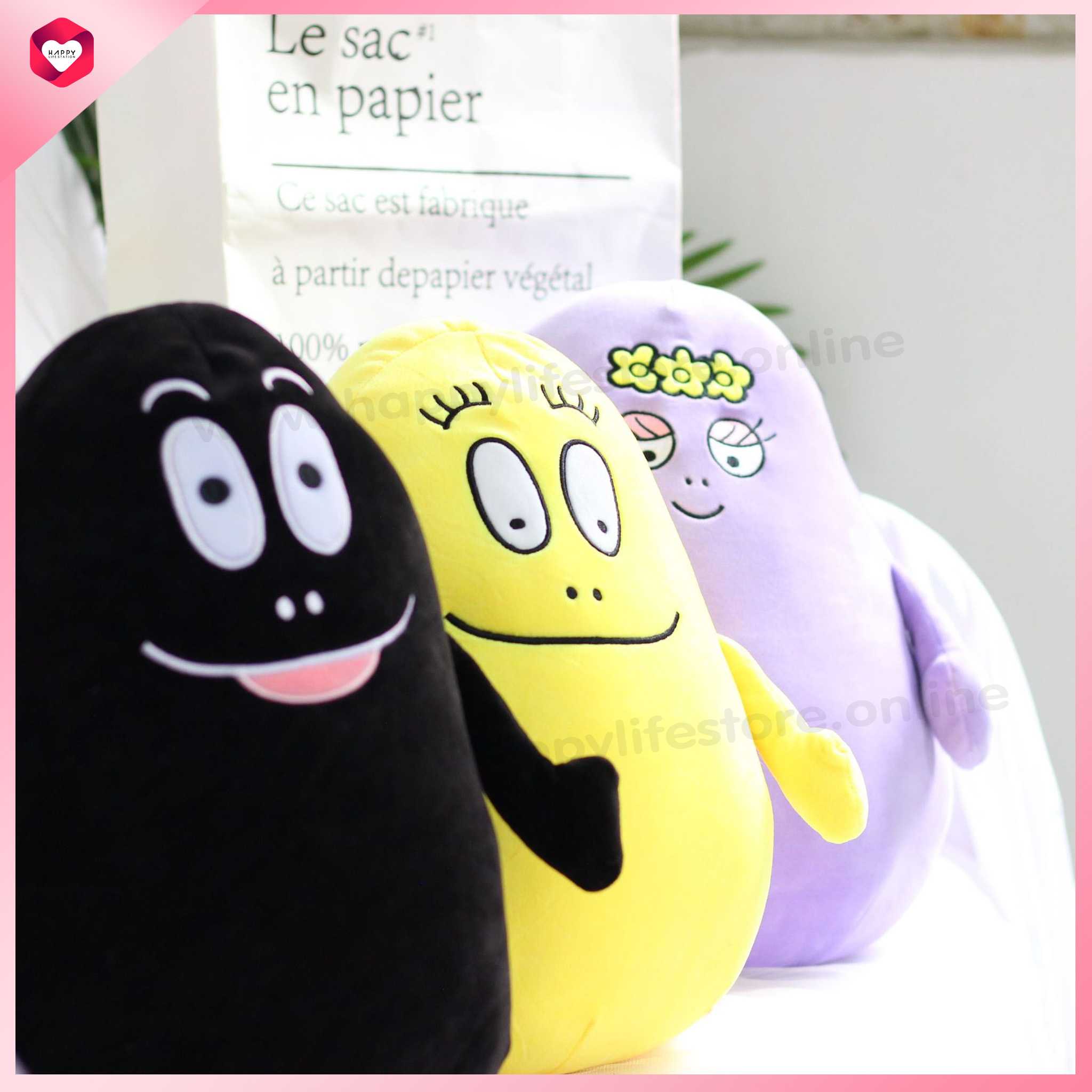 HappyLife หมอนผ้าห่ม บาบ้า-ปาป้า ผ้าห่มในรถ หมอนผ้าห่มแยกได้ ผ้าห่มเด็ก ผ้าห่มพกพา