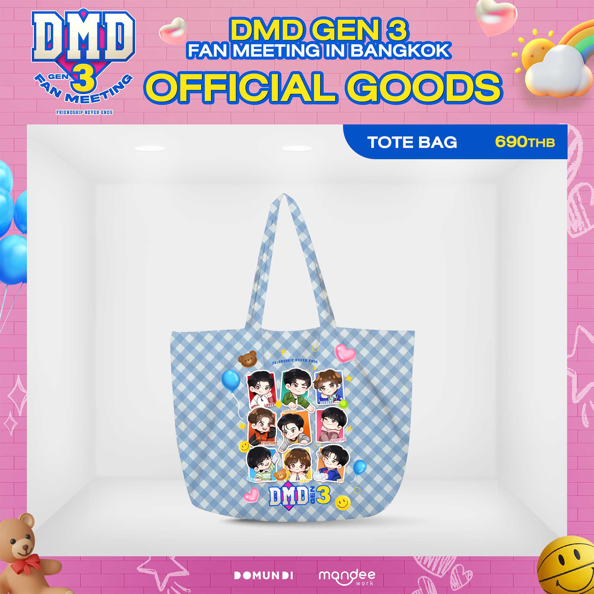 FRIENDSHIP NEVER ENDS OFFICIAL GOODS  |  Tote Bag