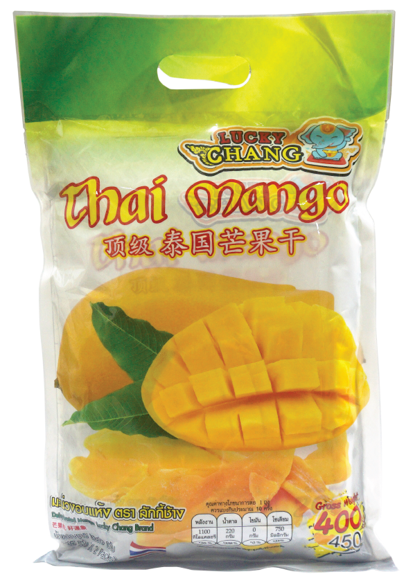 ลัคกี้ช้าง มะม่วงอบแห้ง 400 กรัม  LUCKY CHANG Dehydrated Mango GW 400 g.