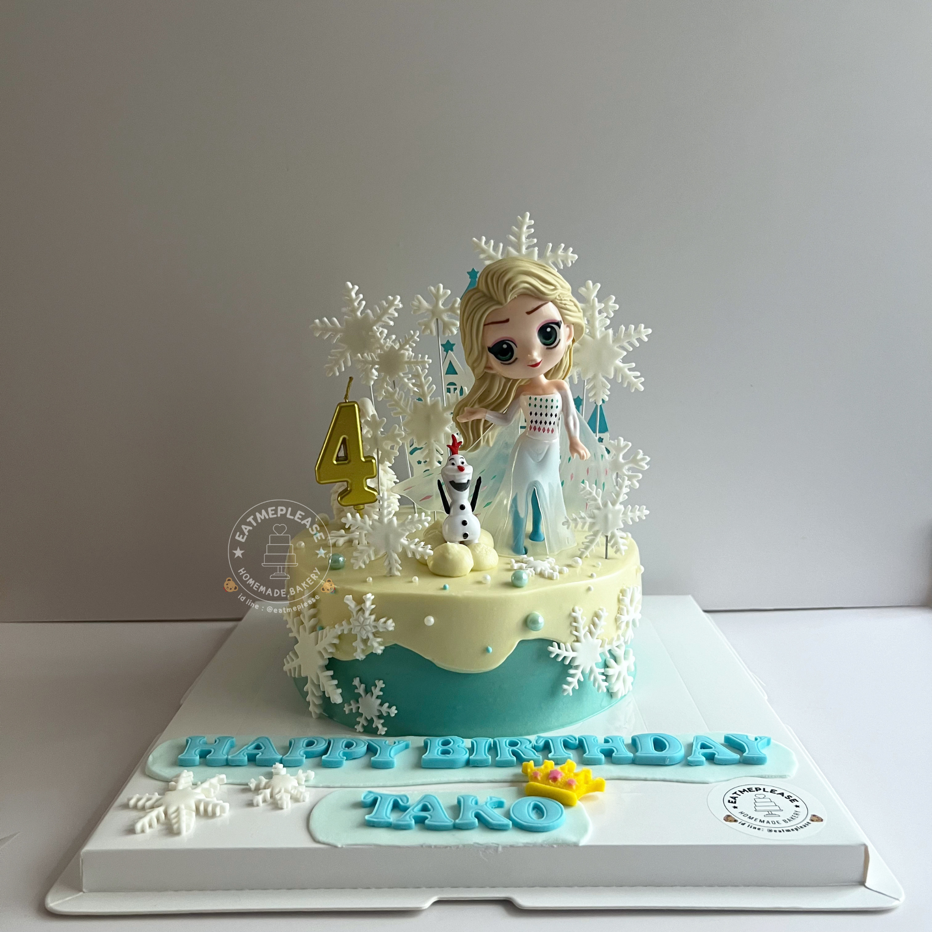 เค้กวันเกิดเจ้าหญิงเอลซ่า #เค้กเจ้าหญิง #เค้กเอลซ่า #Elsa #frozen