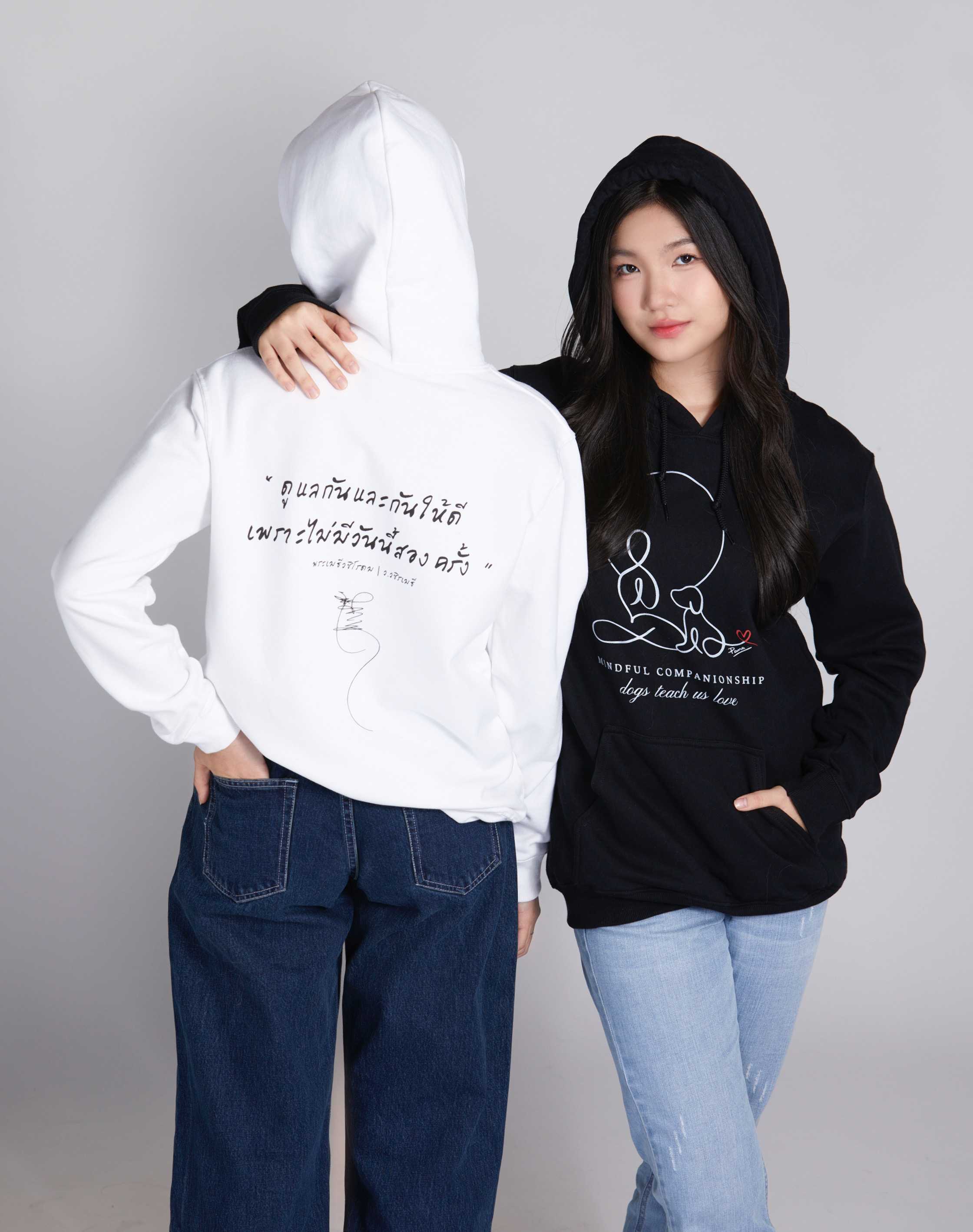 Hoodie-Auspicious Signature (ลายเซ็นต์ท่าน ว.วชิรเมธี+คำคม) 