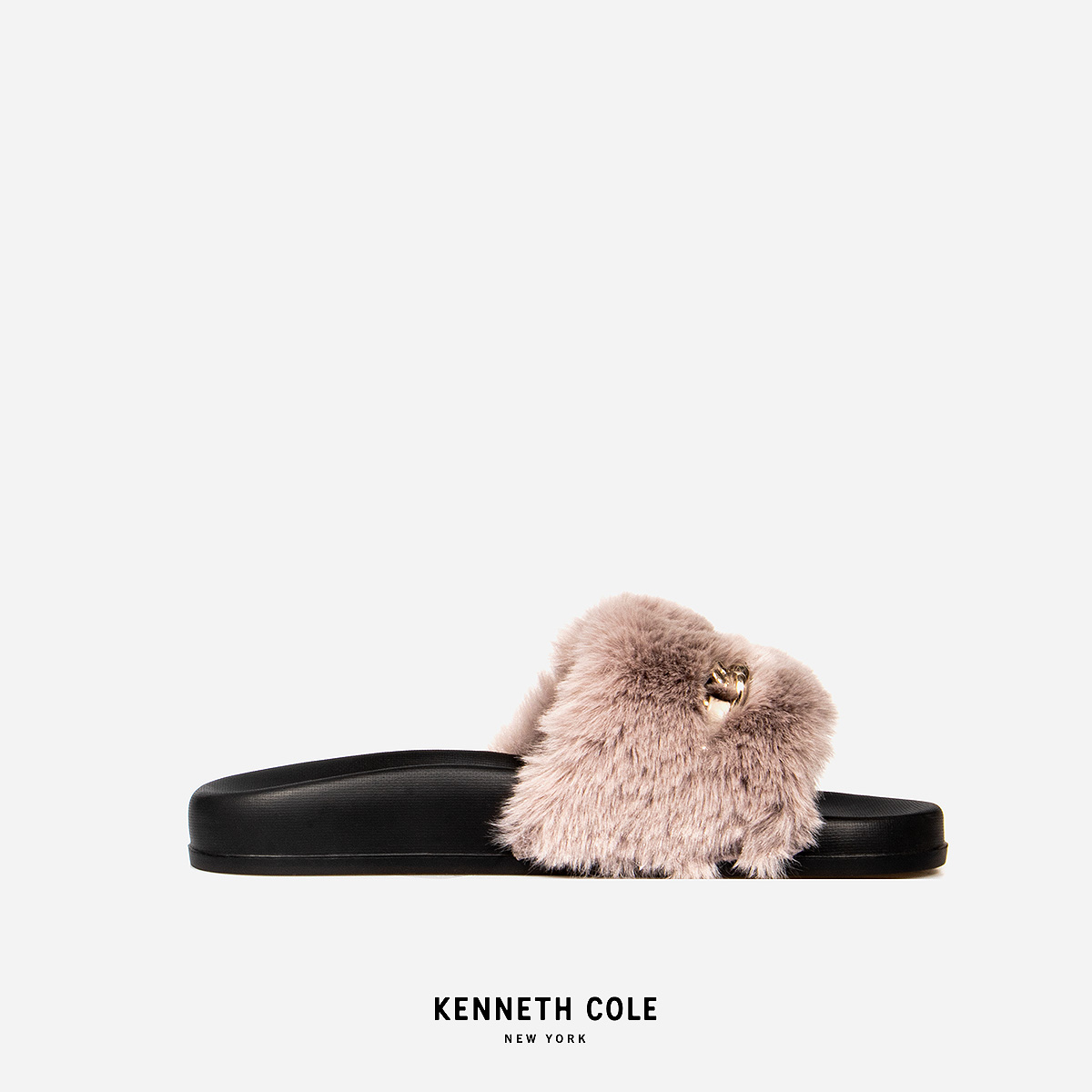 KENNETH COLE รองเท้าแตะผู้หญิง รุ่น COZY CHAIN SLIDE GREY สีเทา ( SAN - RF91043SY-020 )