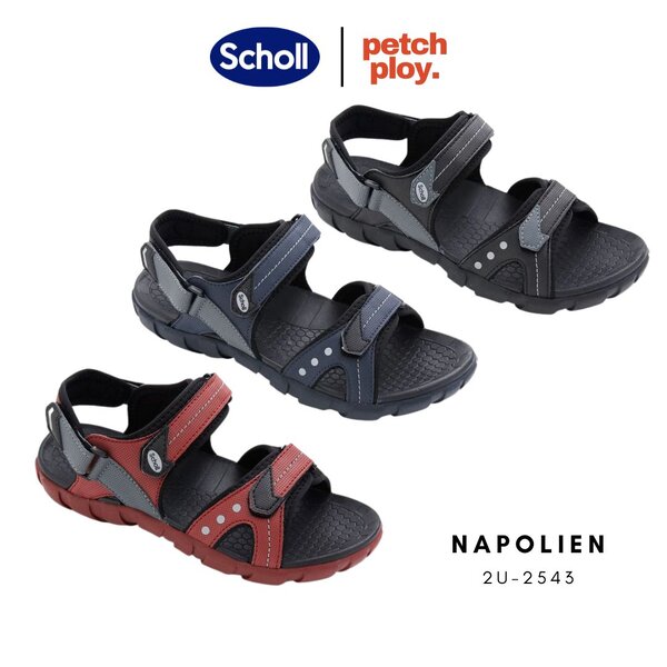 Scholl รุ่น Napolien 2U-2543 รองเท้าสกอลล์ ของเแท้ แบบรัดส้น ใส่ได้ทั้งชายและหญิง