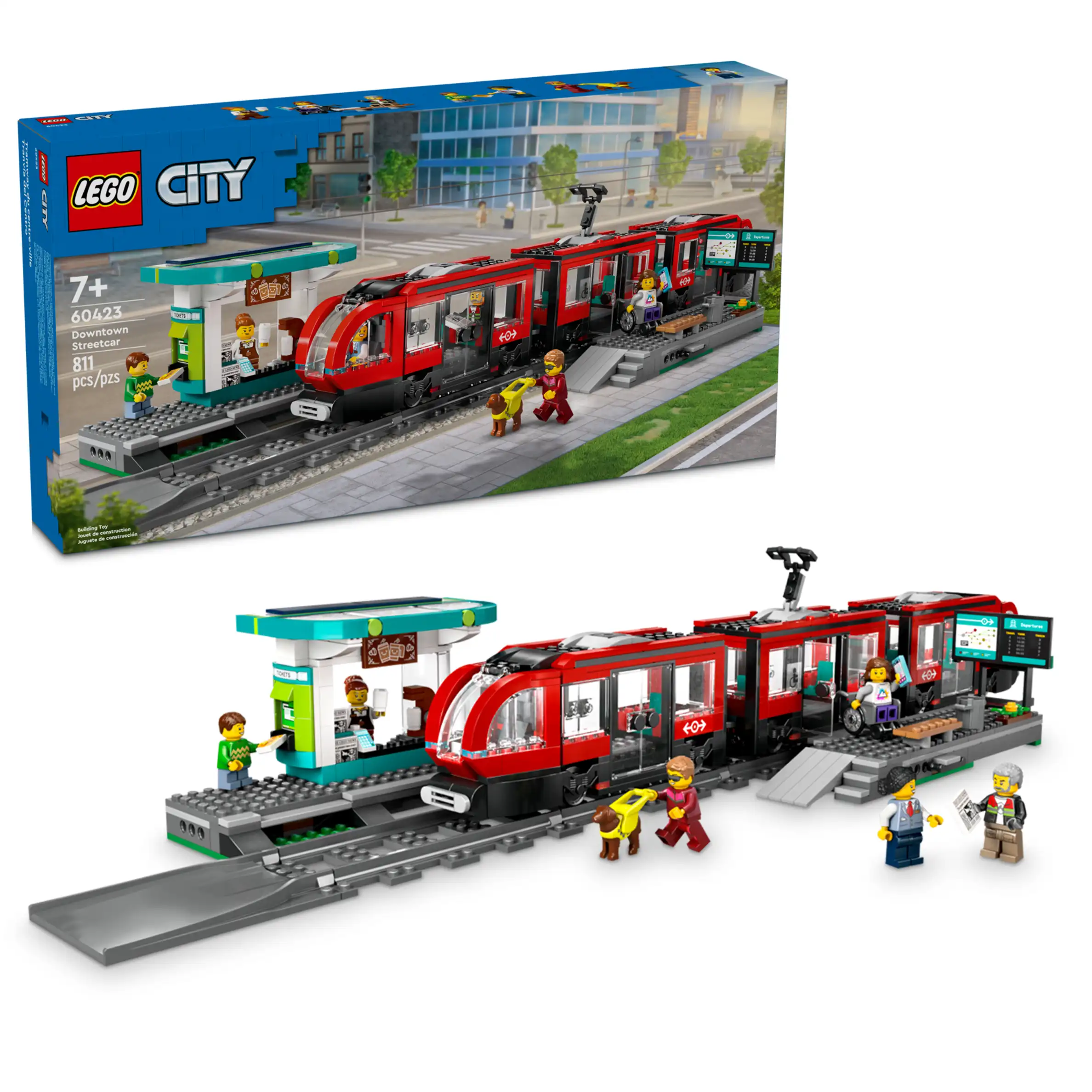 LEGO 60423 Downtown Streetcar and Station (สินค้าซื้อแล้วไม่รับเปลี่ยนคืน)