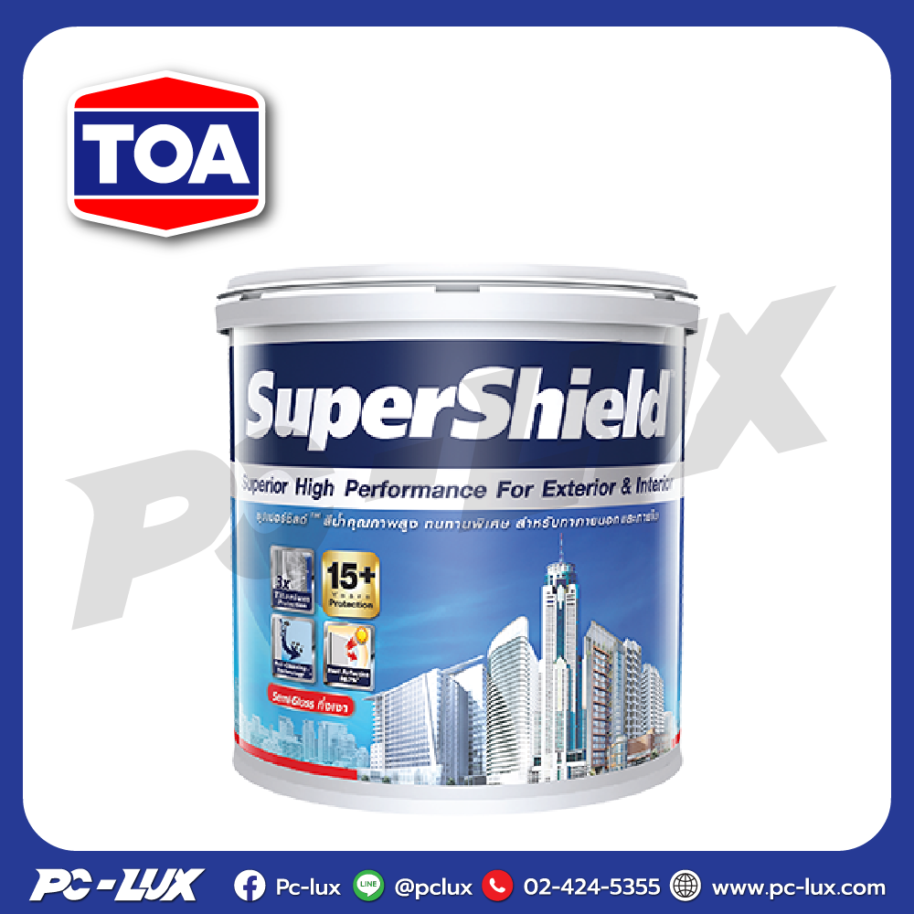 TOA ซุปเปอร์ชิลด์ สีน้ำอะคริลิก ชนิดกึ่งเงา ขนาด 1 แกลลอน