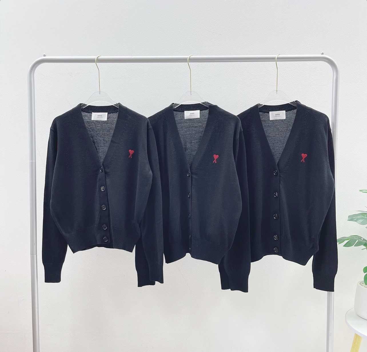 Ami Paris Cardigan (Black)