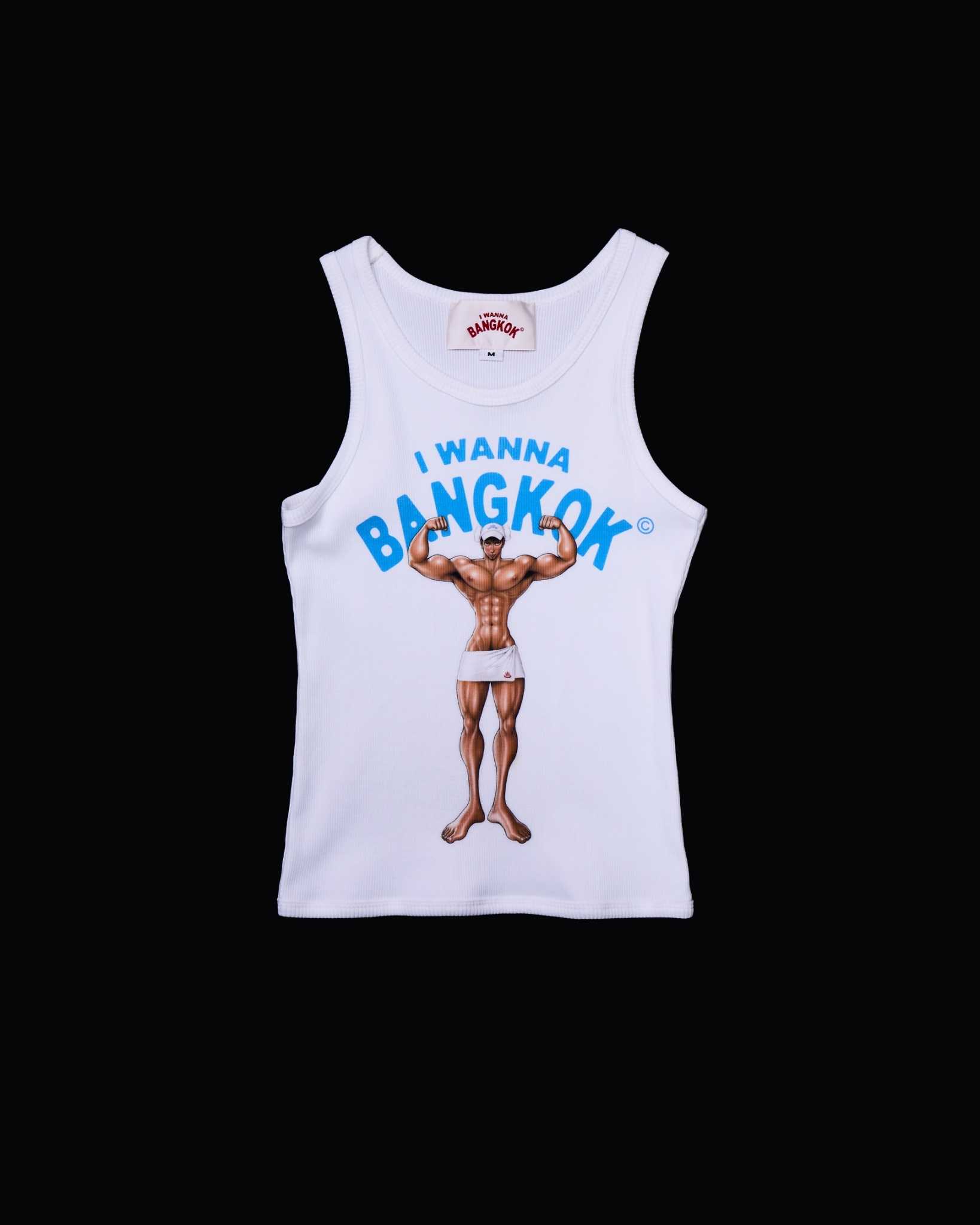 White Sauna Boy Tank Top 